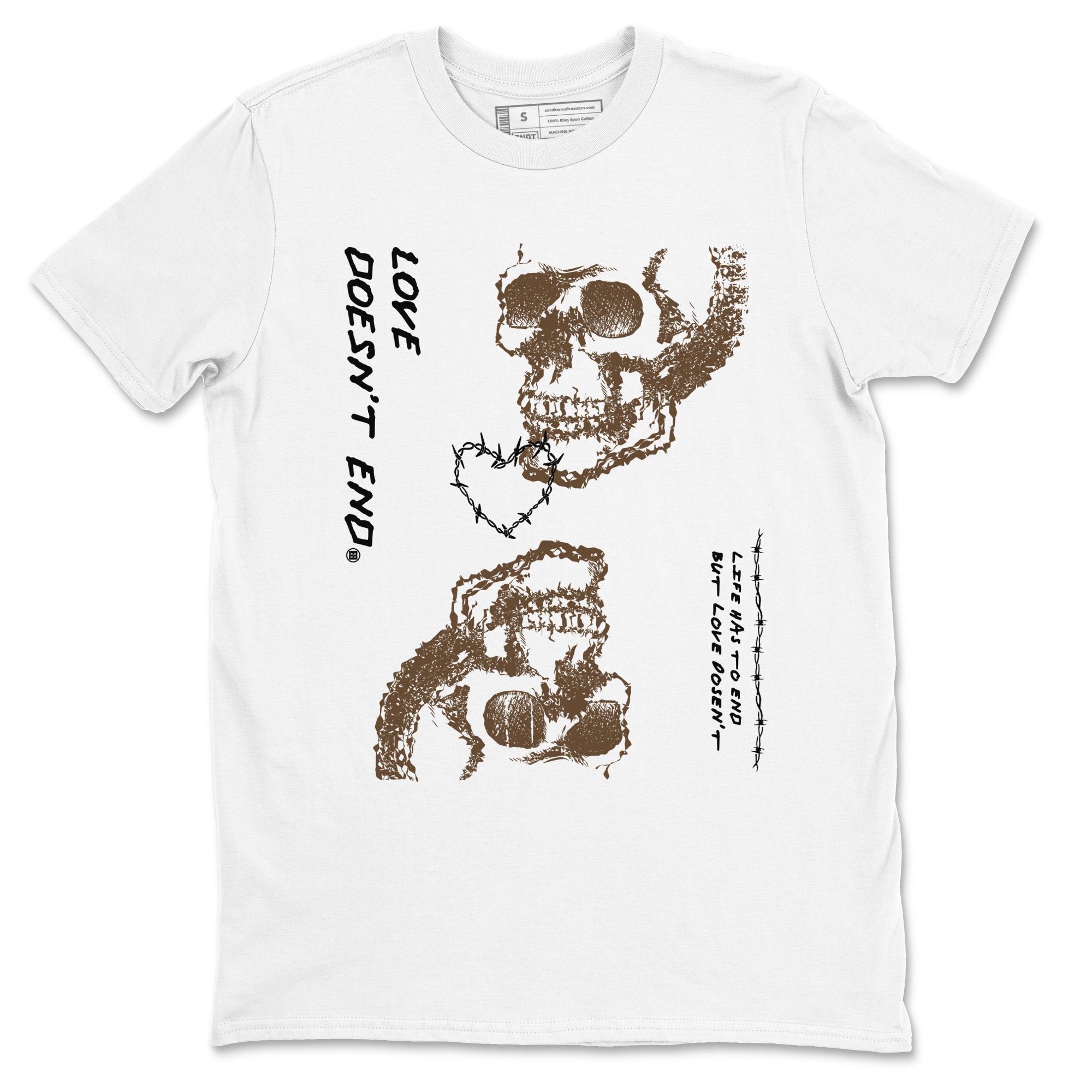 Love Doesn't End snkmatch Tees - Air Jordan 1 Mocha