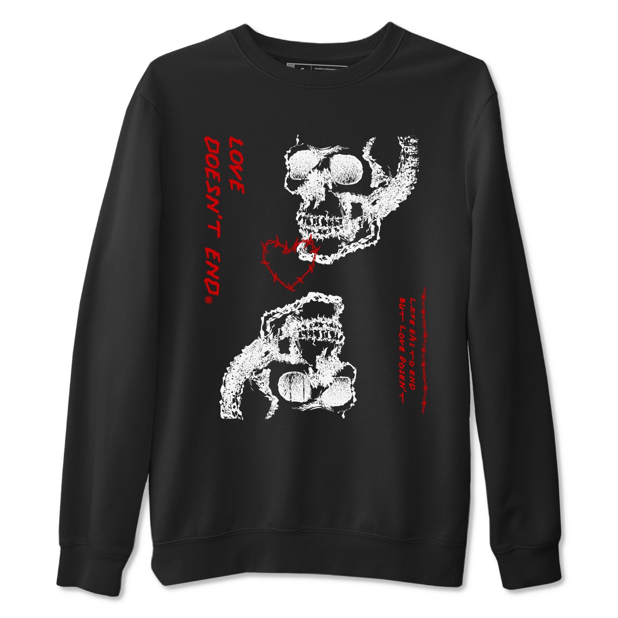 Love Doesn't End snkmatch Tees - Air Jordan 11 Bred Velvet