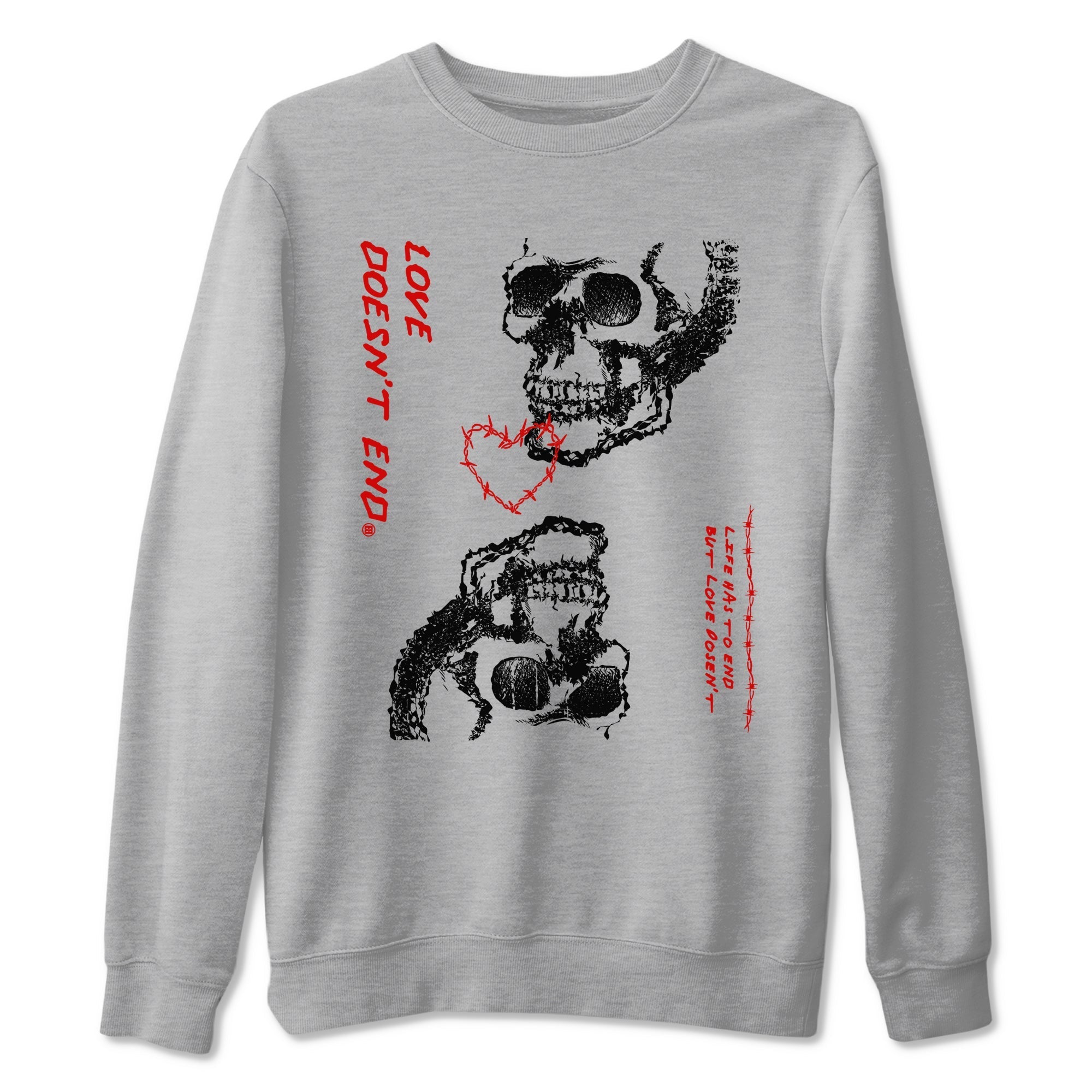 Love Doesn't End snkmatch Tees - Air Jordan 11 Bred Velvet