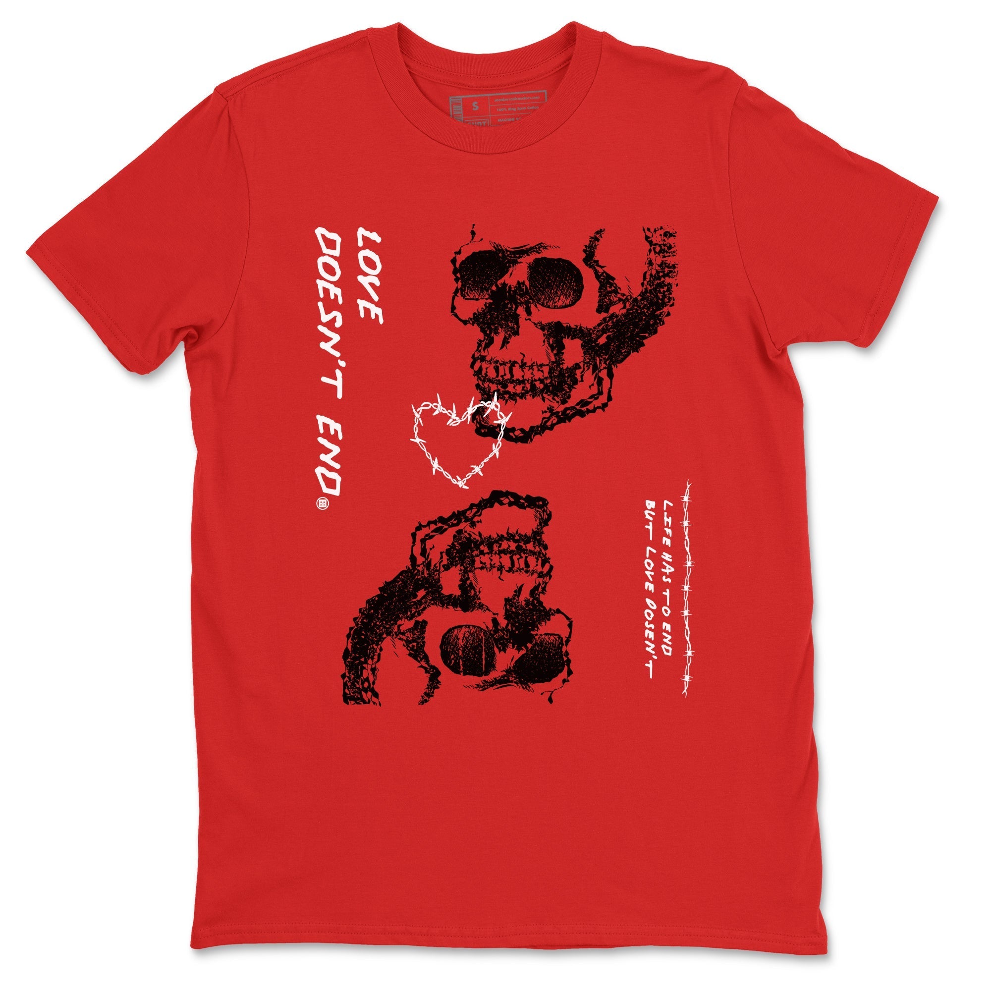 Love Doesn't End snkmatch Tees - Air Jordan 11 Bred Velvet