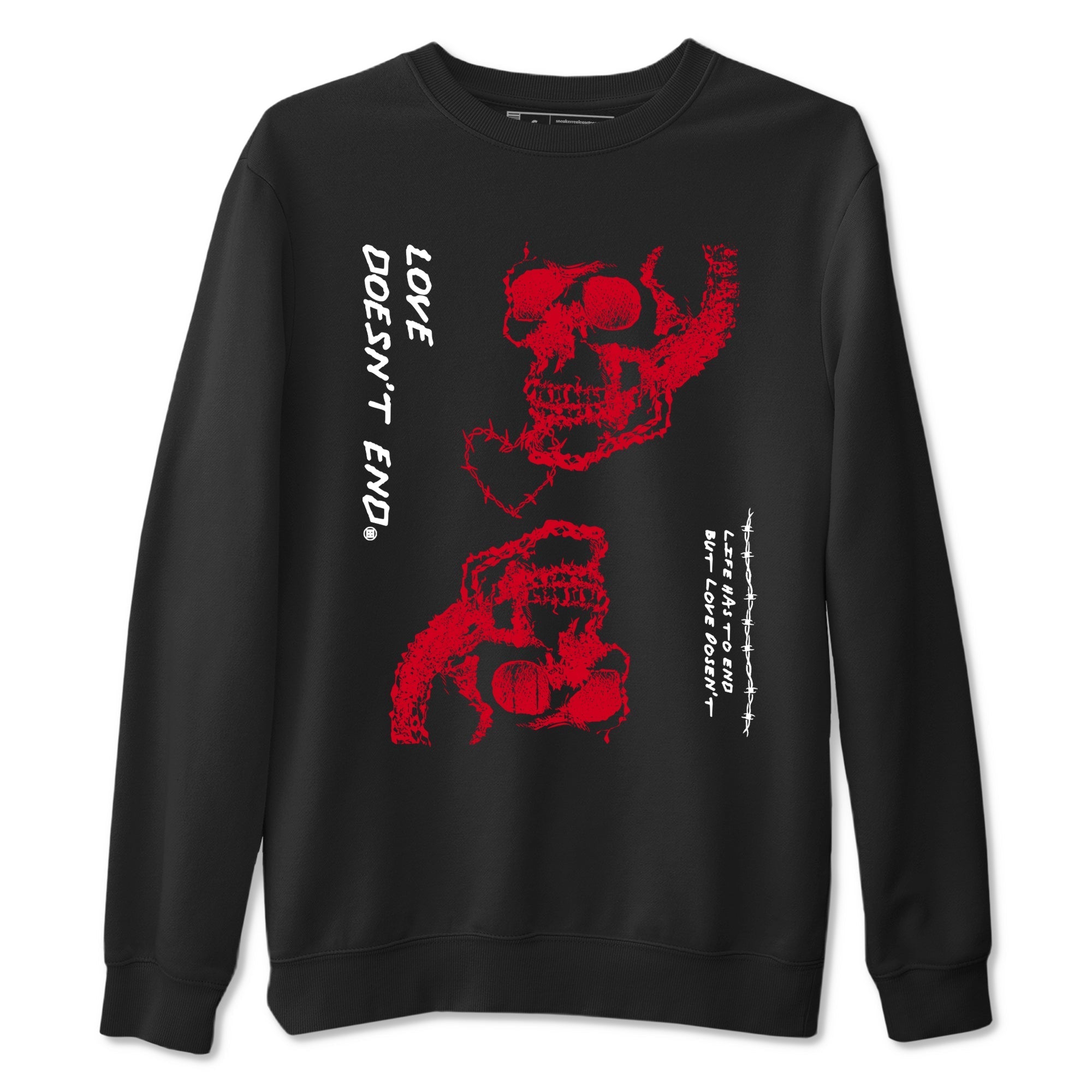 Love Doesn't End snkmatch Tees - Air Jordan 12 Flu Game