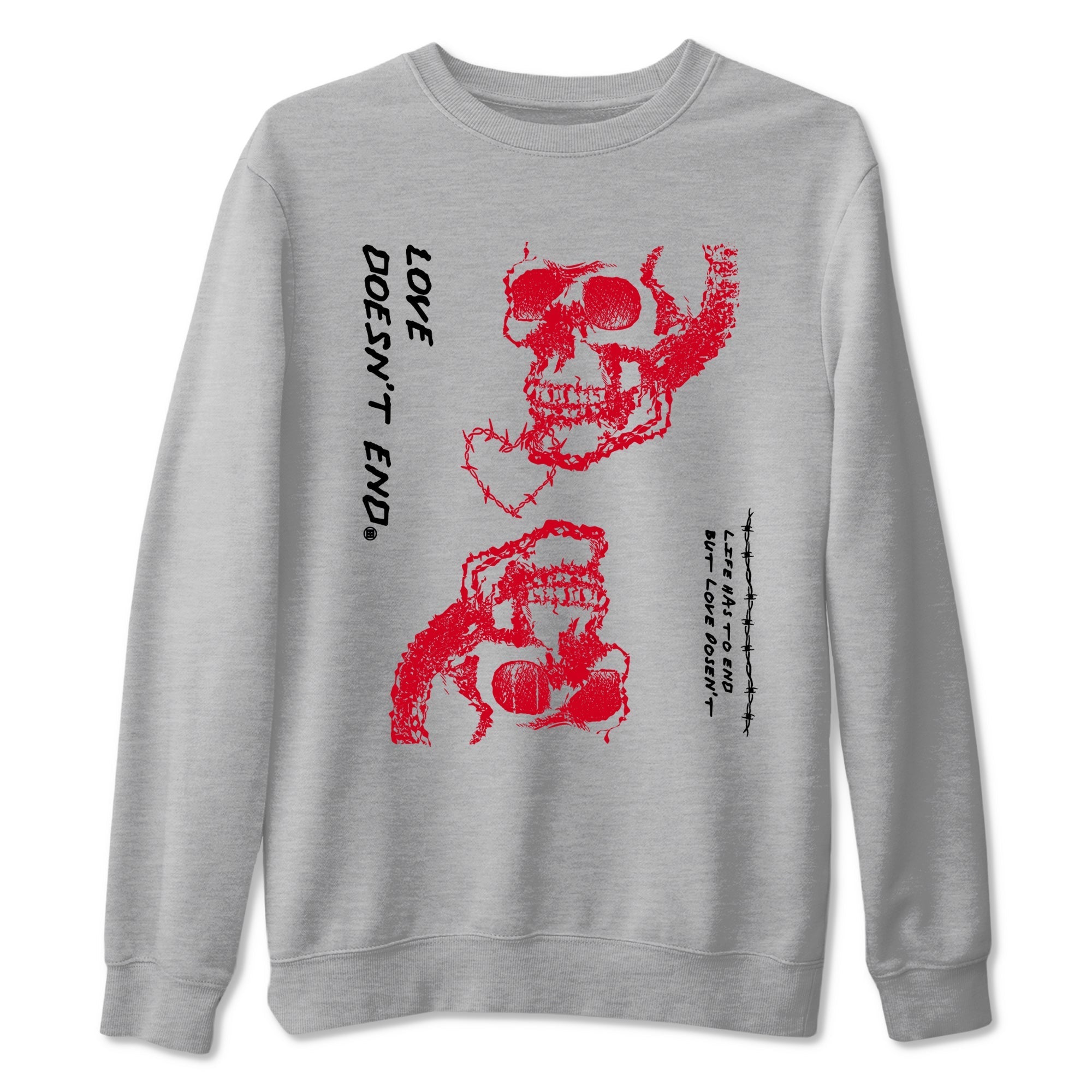 Love Doesn't End snkmatch Tees - Air Jordan 12 Flu Game