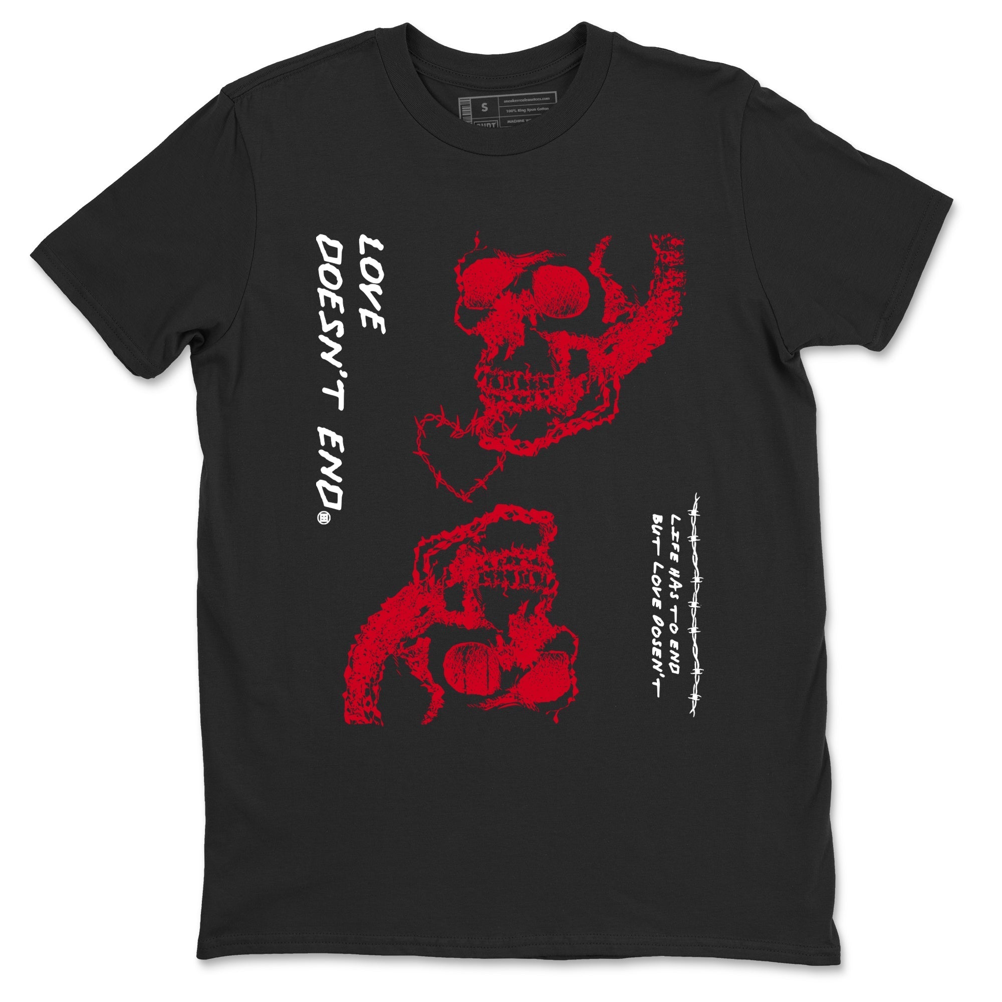 Love Doesn't End snkmatch Tees - Air Jordan 12 Flu Game
