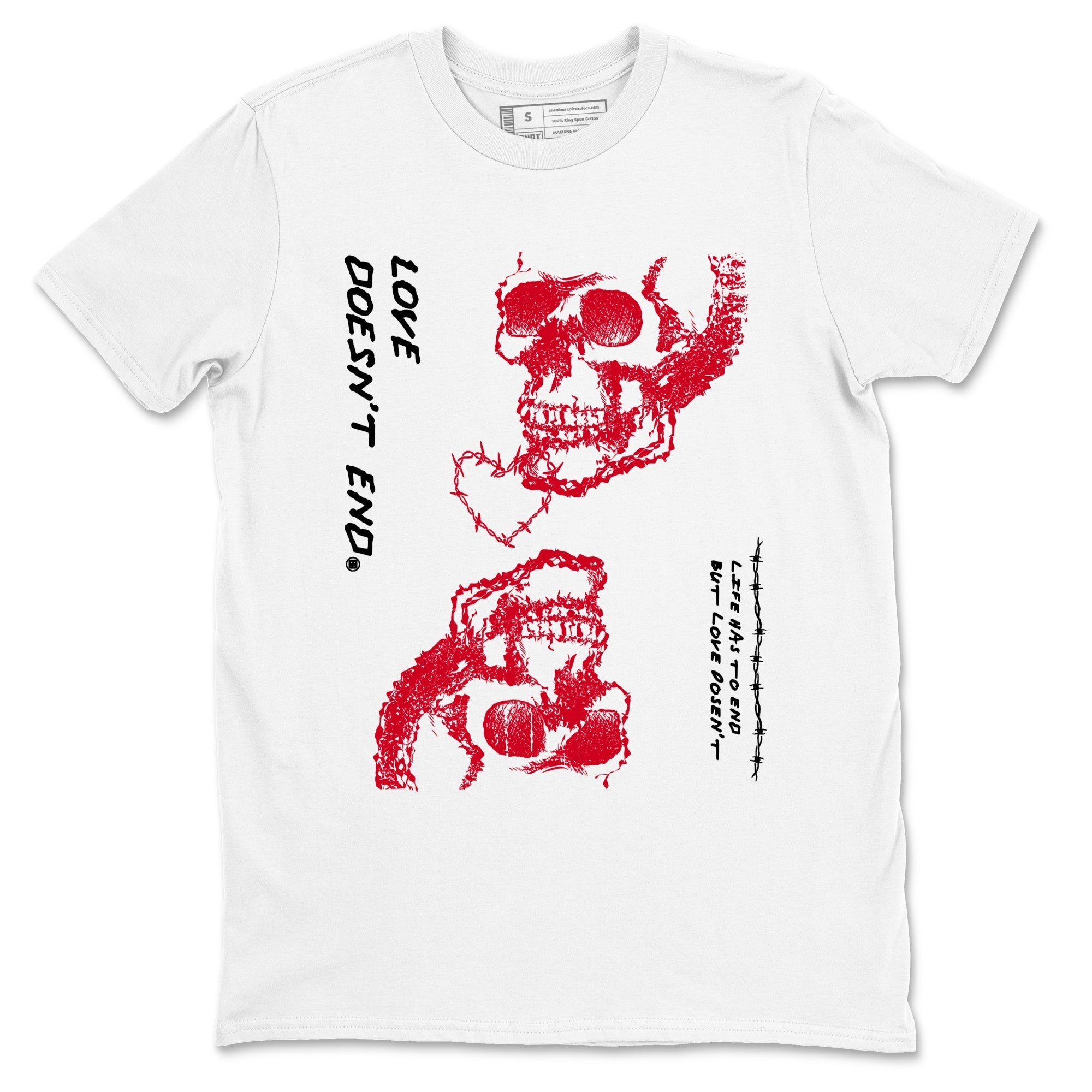 Love Doesn't End snkmatch Tees - Air Jordan 12 Flu Game