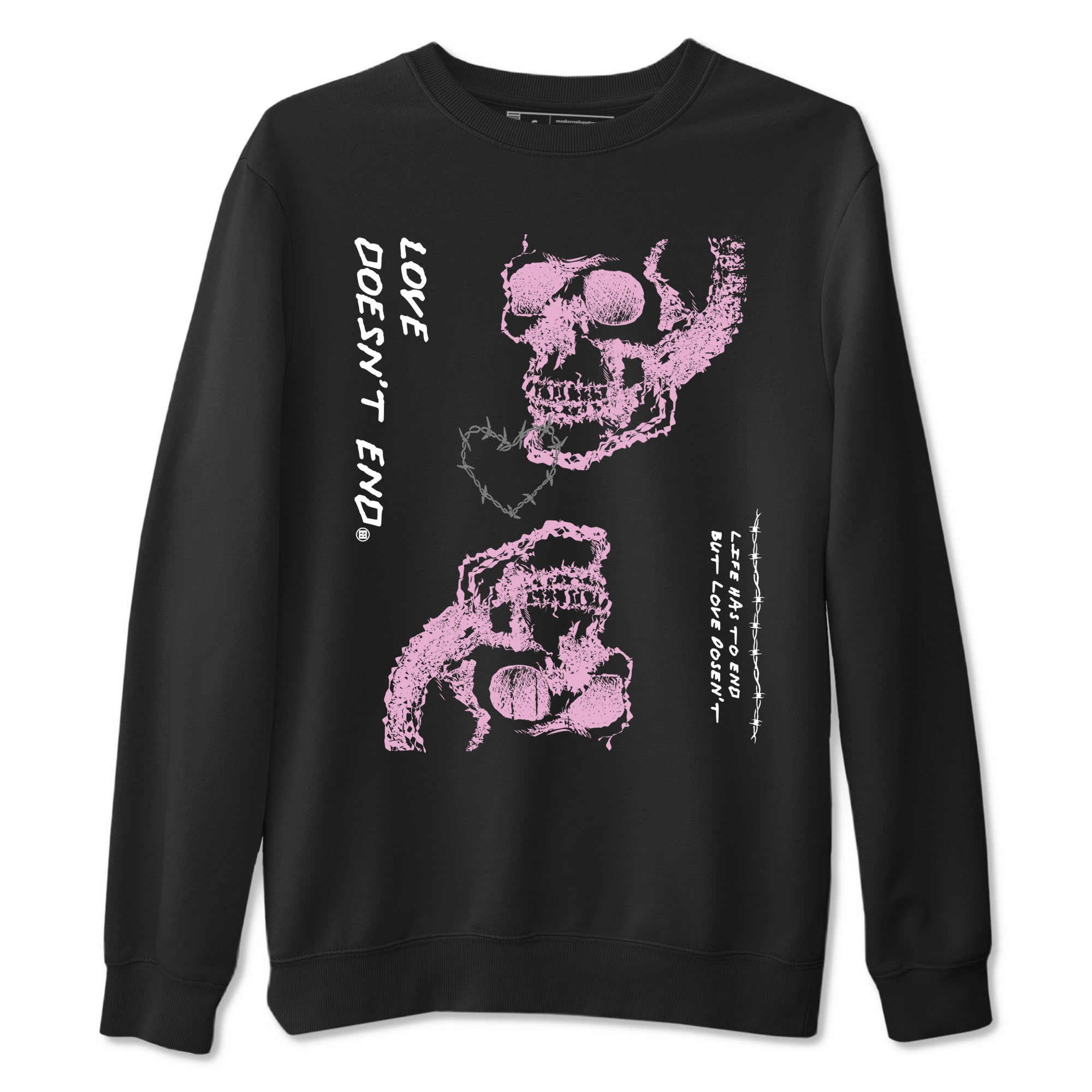 Love Doesn't End snkmatch Tees - Air Jordan 4 Orchid