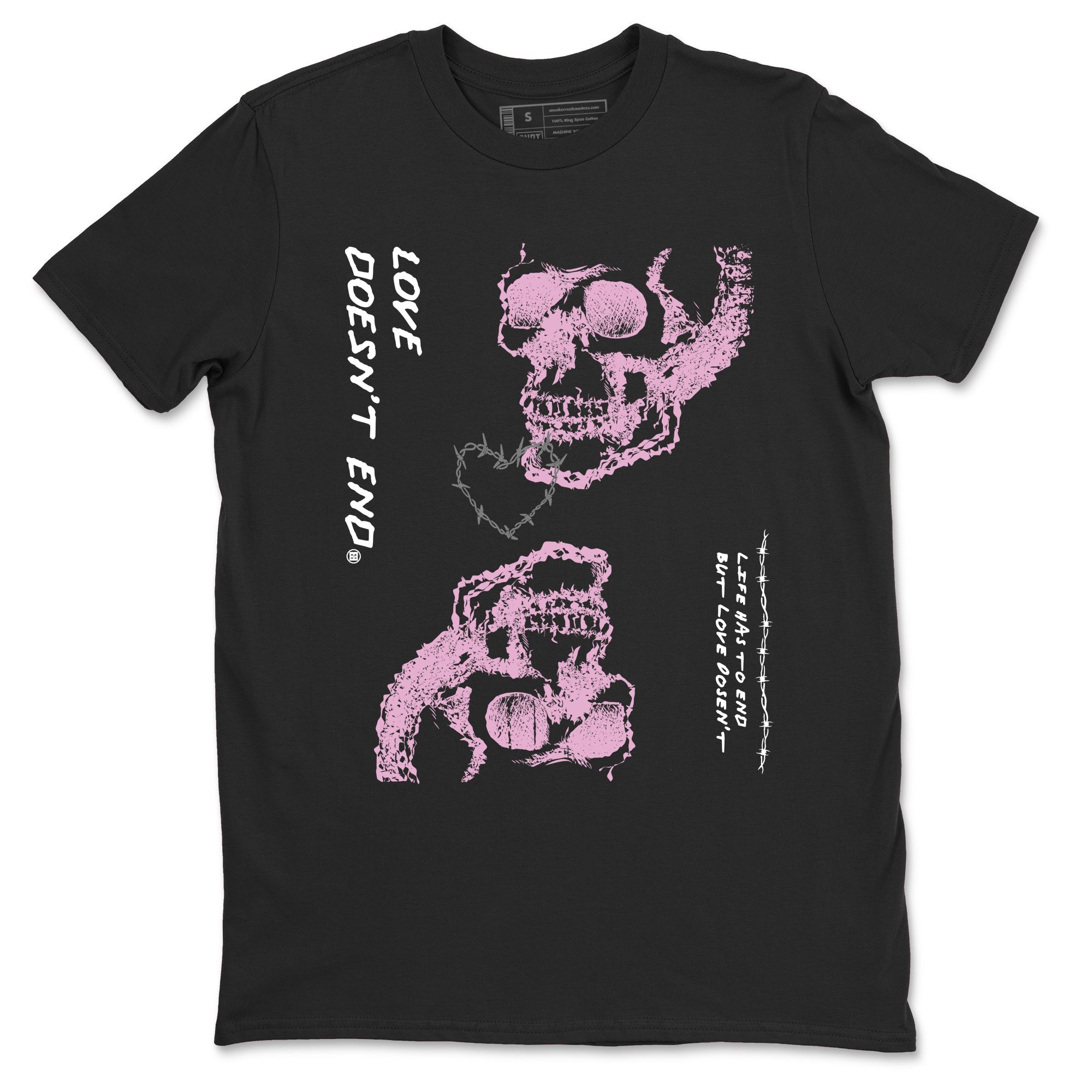 Love Doesn't End snkmatch Tees - Air Jordan 4 Orchid