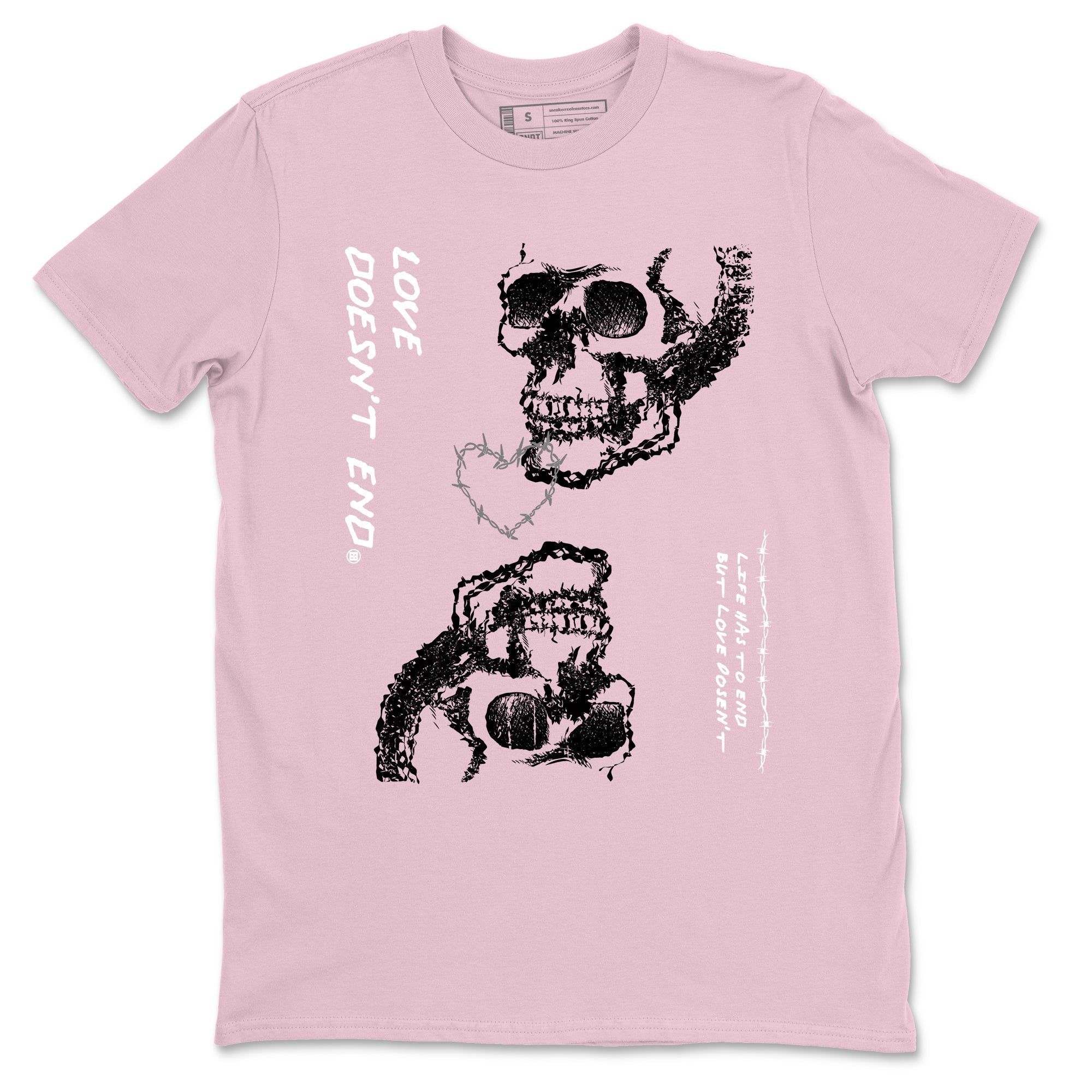 Love Doesn't End snkmatch Tees - Air Jordan 4 Orchid