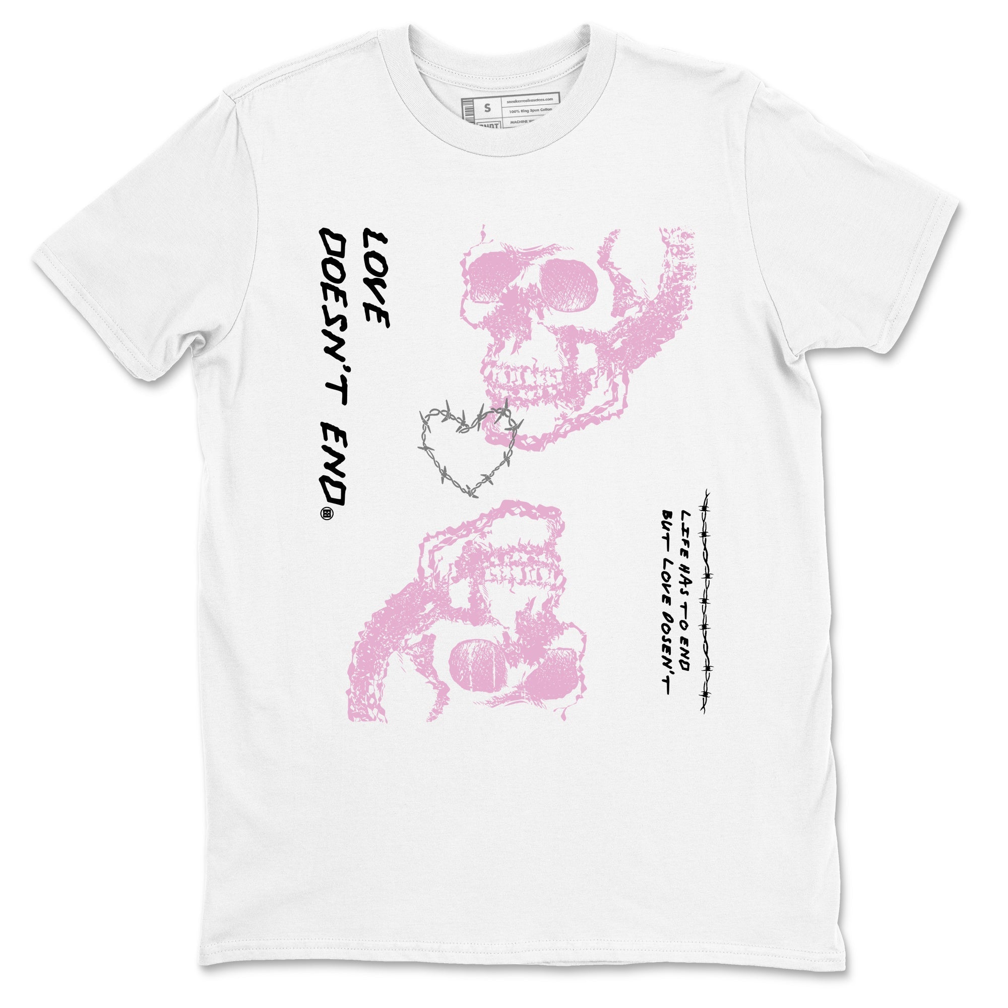 Love Doesn't End snkmatch Tees - Air Jordan 4 Orchid