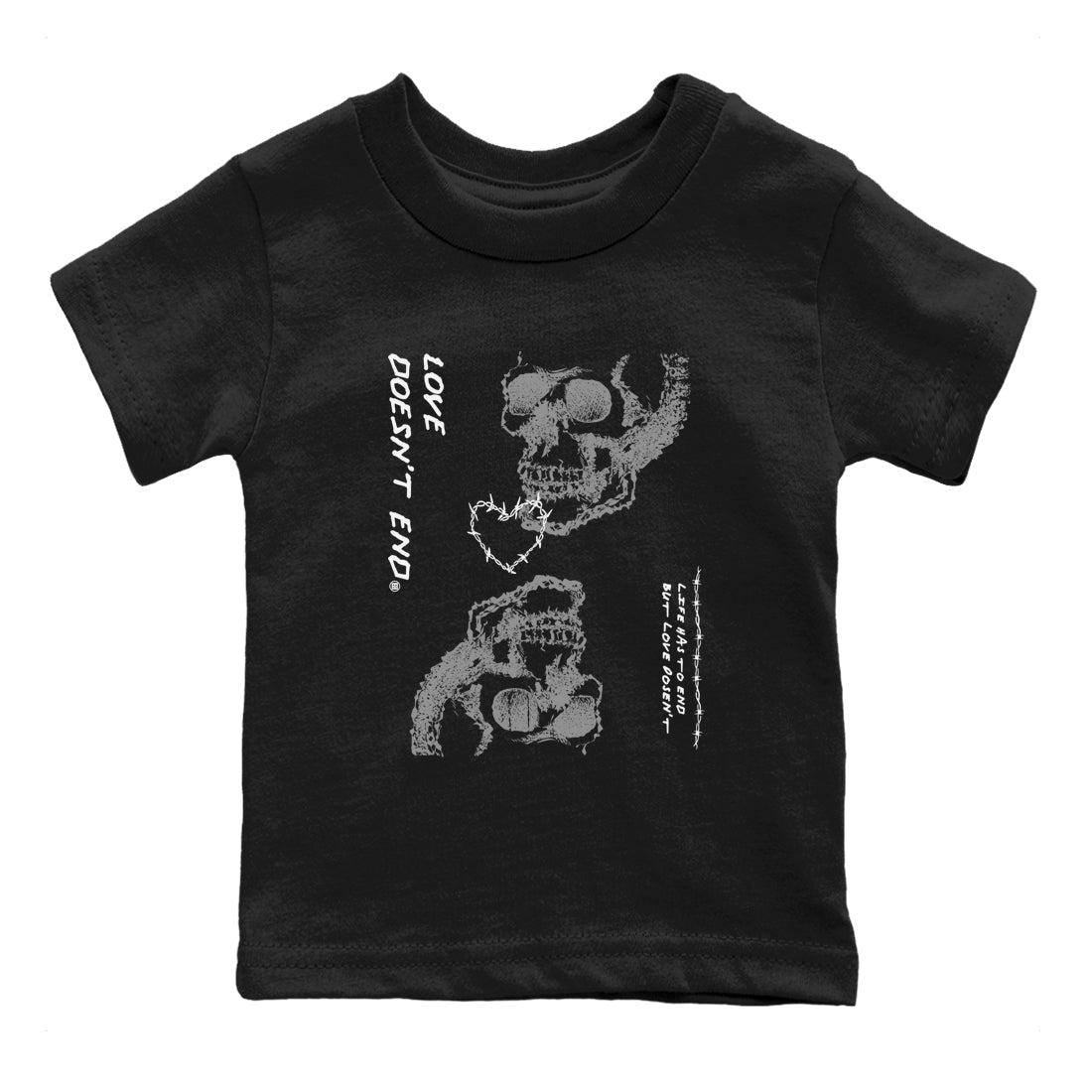 Love Doesn't End snkmatch Tees Kids - Air Jordan 4 Wet Cement