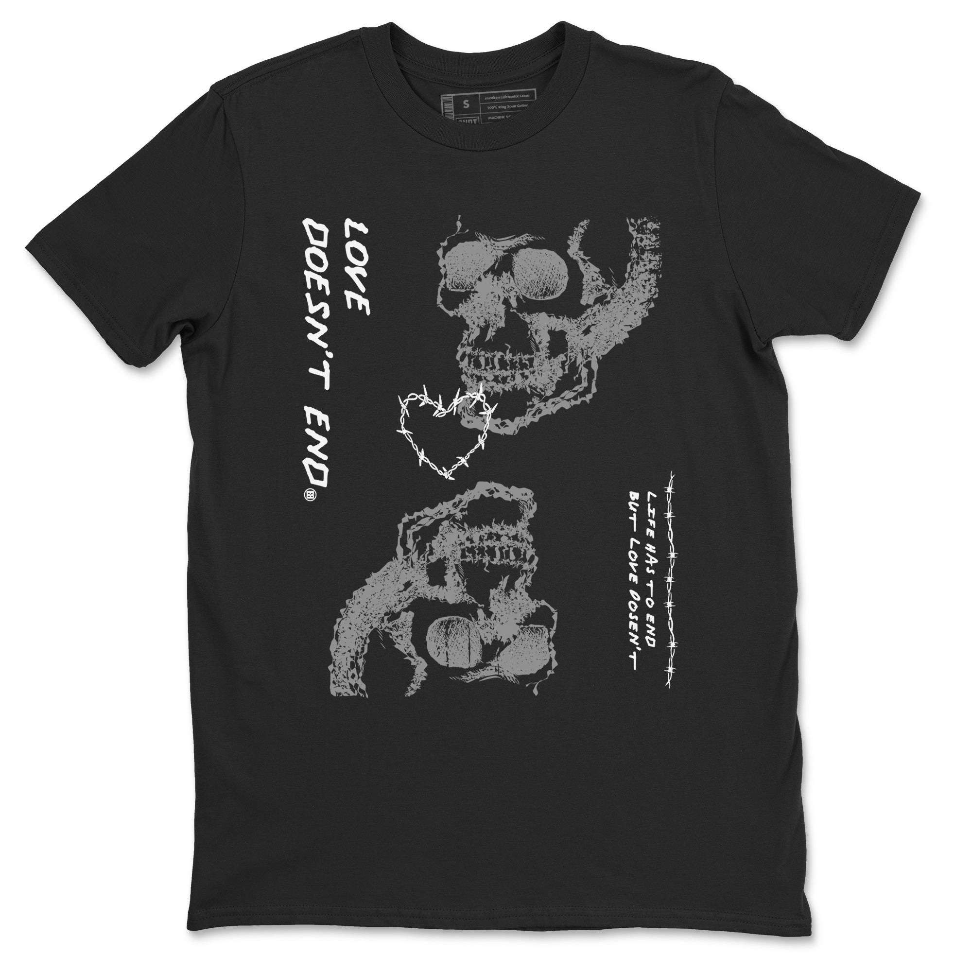 Love Doesn't End snkmatch Tees - Air Jordan 4 Wet Cement