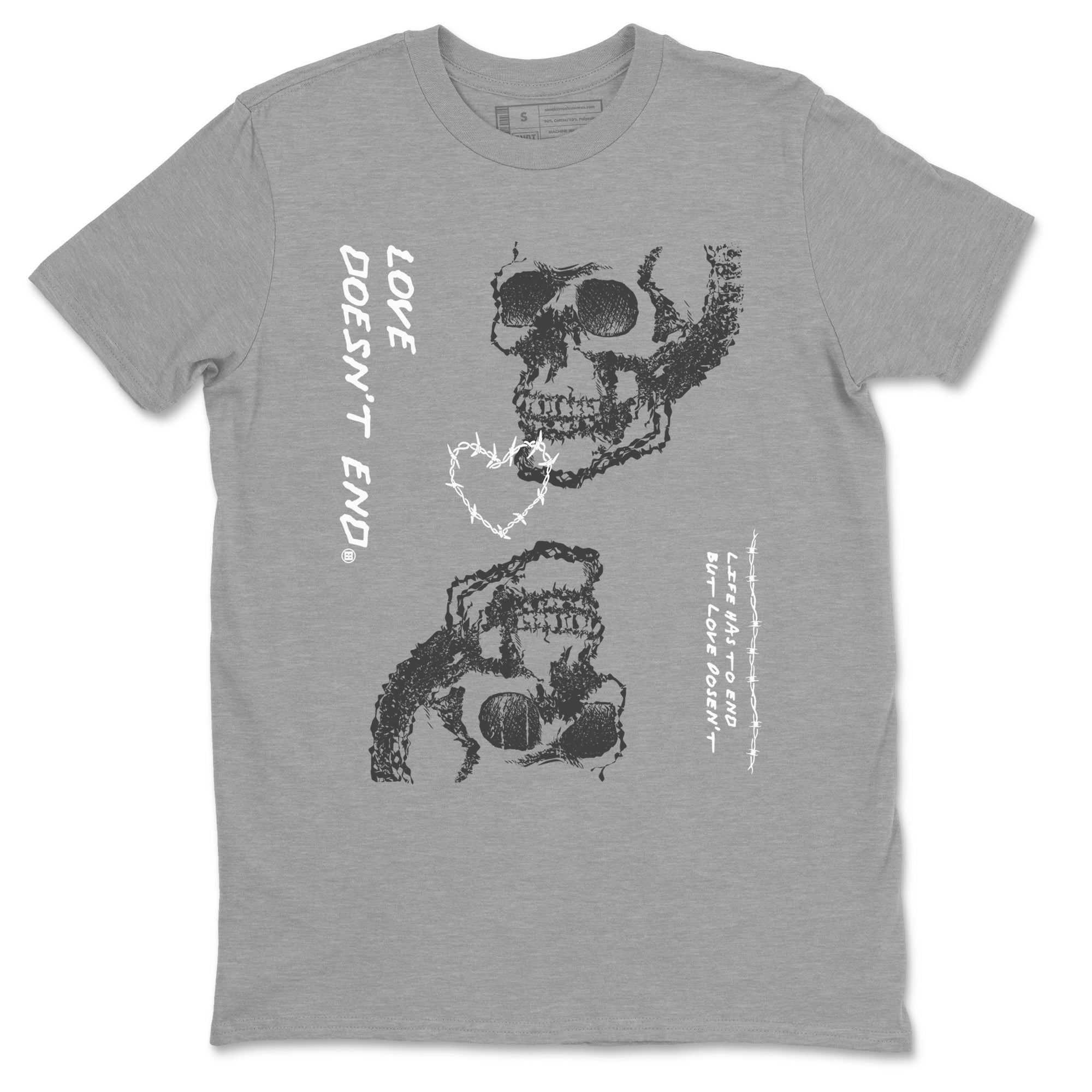 Love Doesn't End snkmatch Tees - Air Jordan 4 Wet Cement