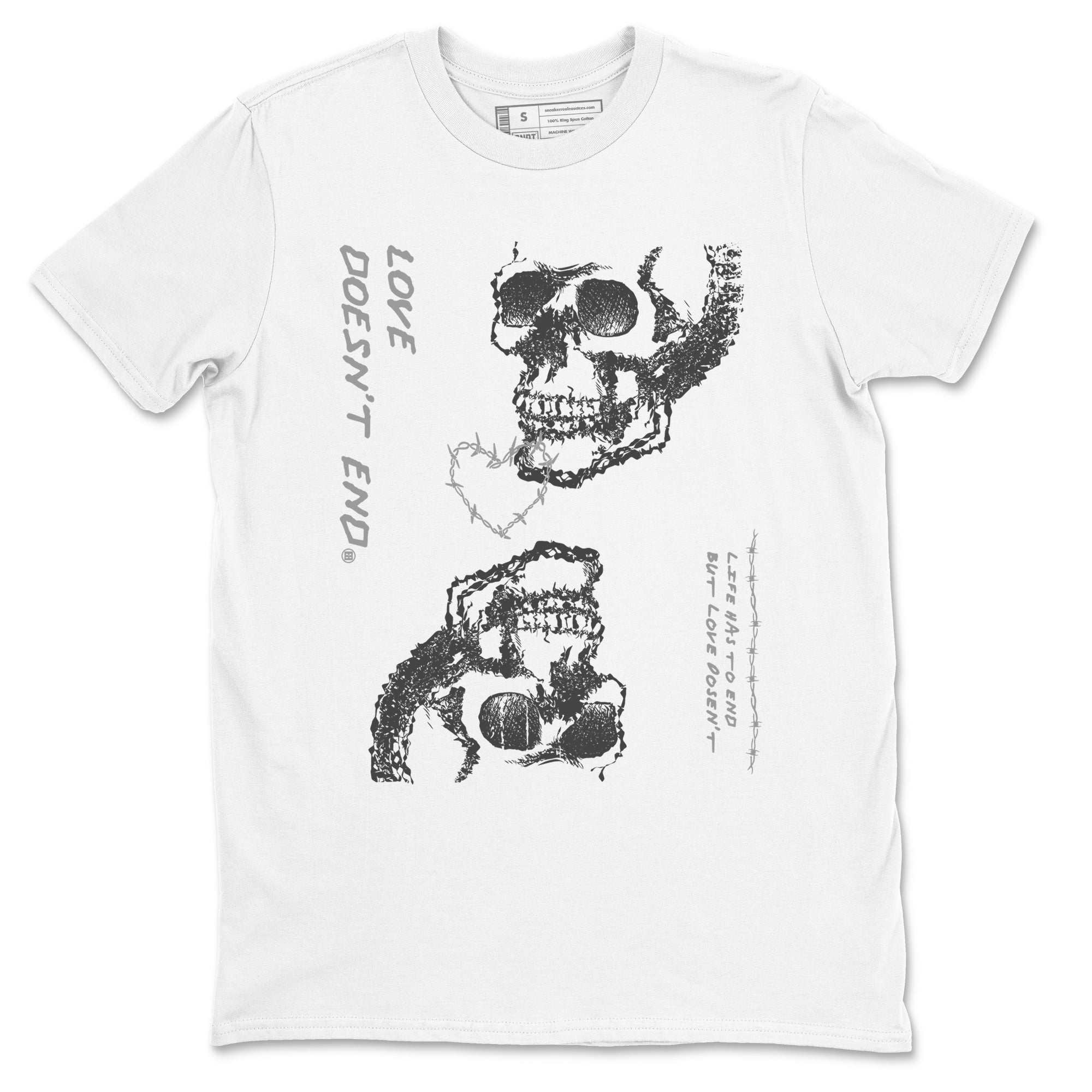 Love Doesn't End snkmatch Tees - Air Jordan 4 Wet Cement