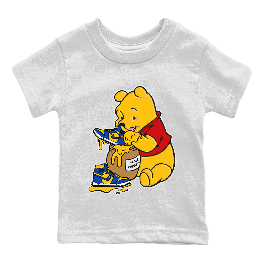 Love Honey Kids Tops - Air Jordan 1 Game Royal Varsity Maize