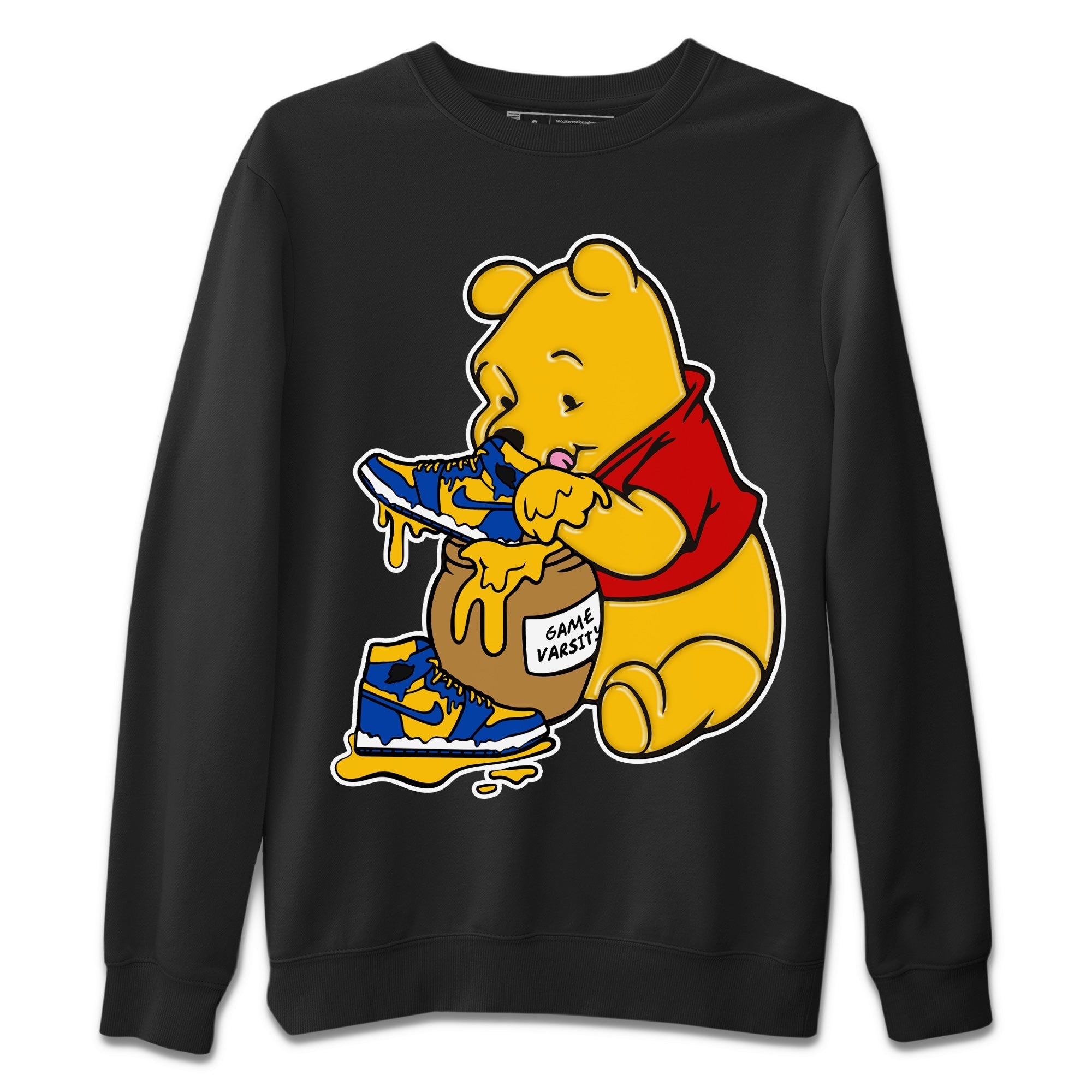 Love Honey Unisex Tops - Air Jordan 1 Game Royal Varsity Maize
