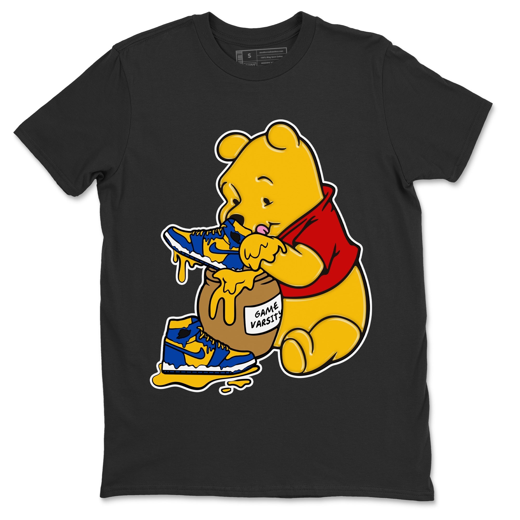 Love Honey Unisex Tops - Air Jordan 1 Game Royal Varsity Maize