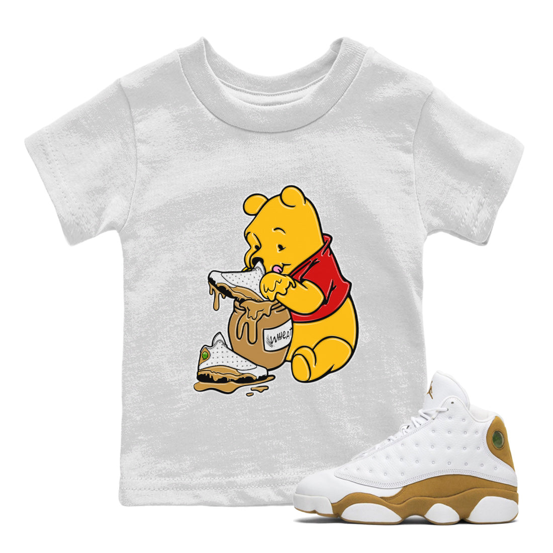 Love Honey Kids Tops - Air Jordan 13 Wheat