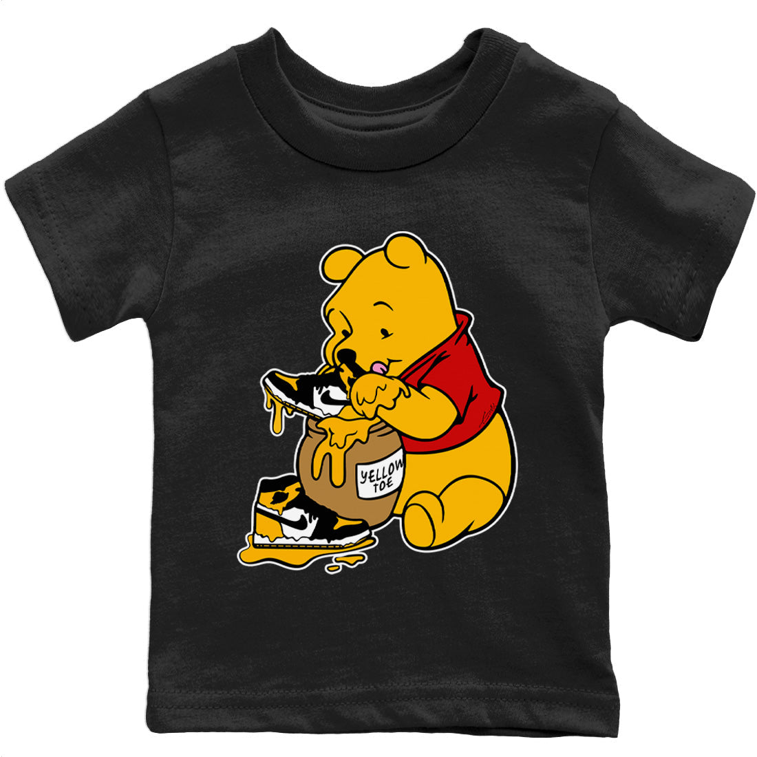 Love Honey Kids Tops - Air Jordan 1 Yellow Toe