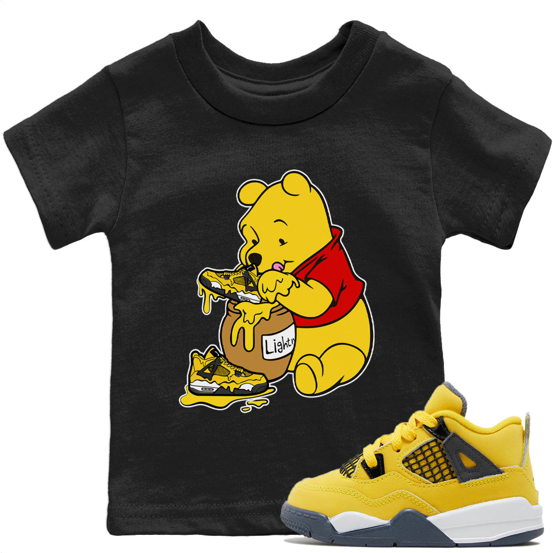 Love Honey Kids Tops - Air Jordan 4 Lightning