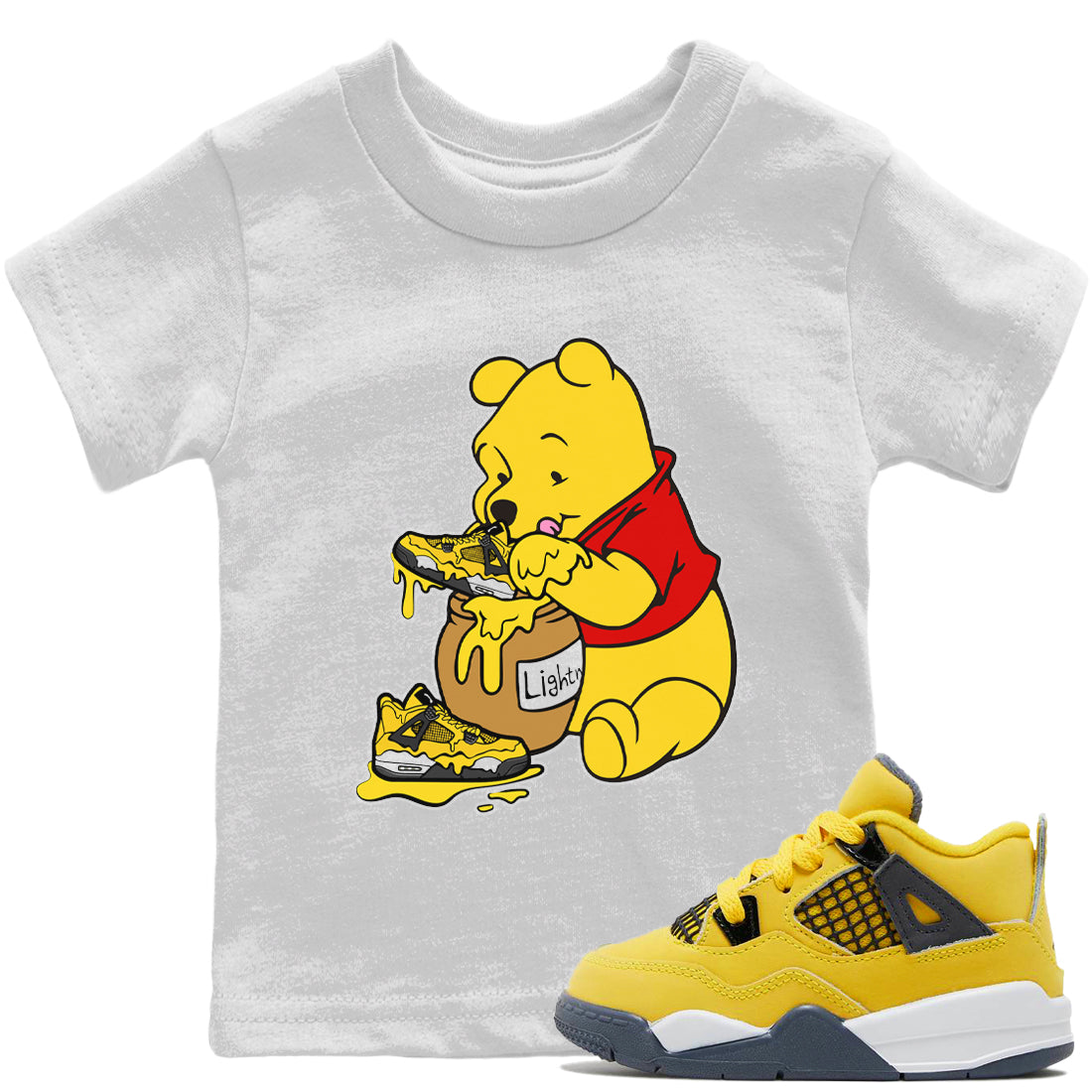 Love Honey Kids Tops - Air Jordan 4 Lightning