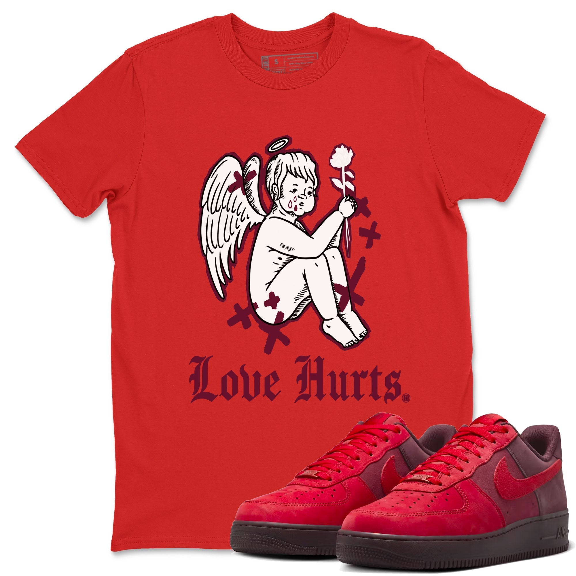 Love Hurts snkmatch Tees - Air Force 1 Layers Of Love