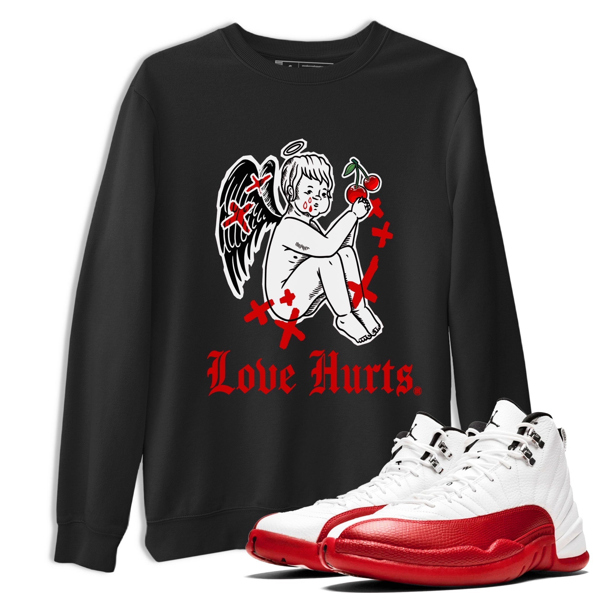 Love Hurts snkmatch Tee - Air Jordan 12 Cherry
