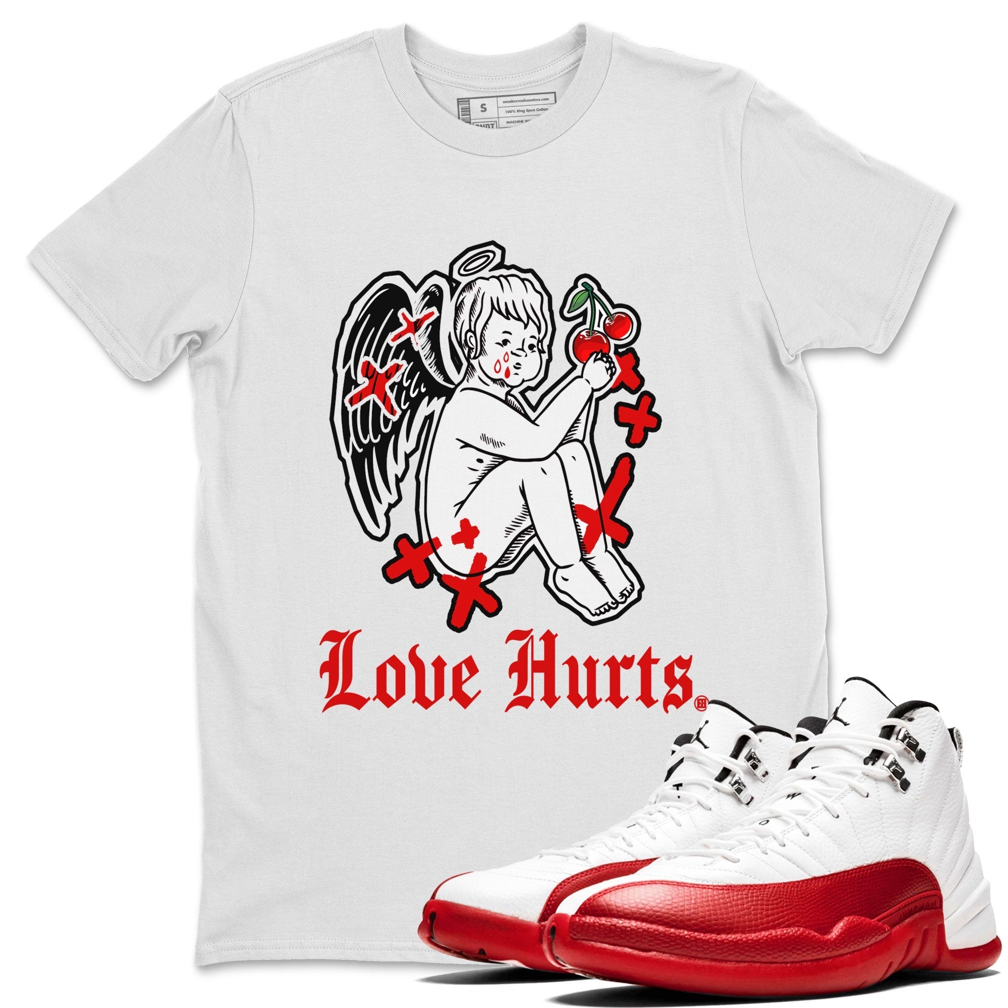 Love Hurts snkmatch Tee - Air Jordan 12 Cherry