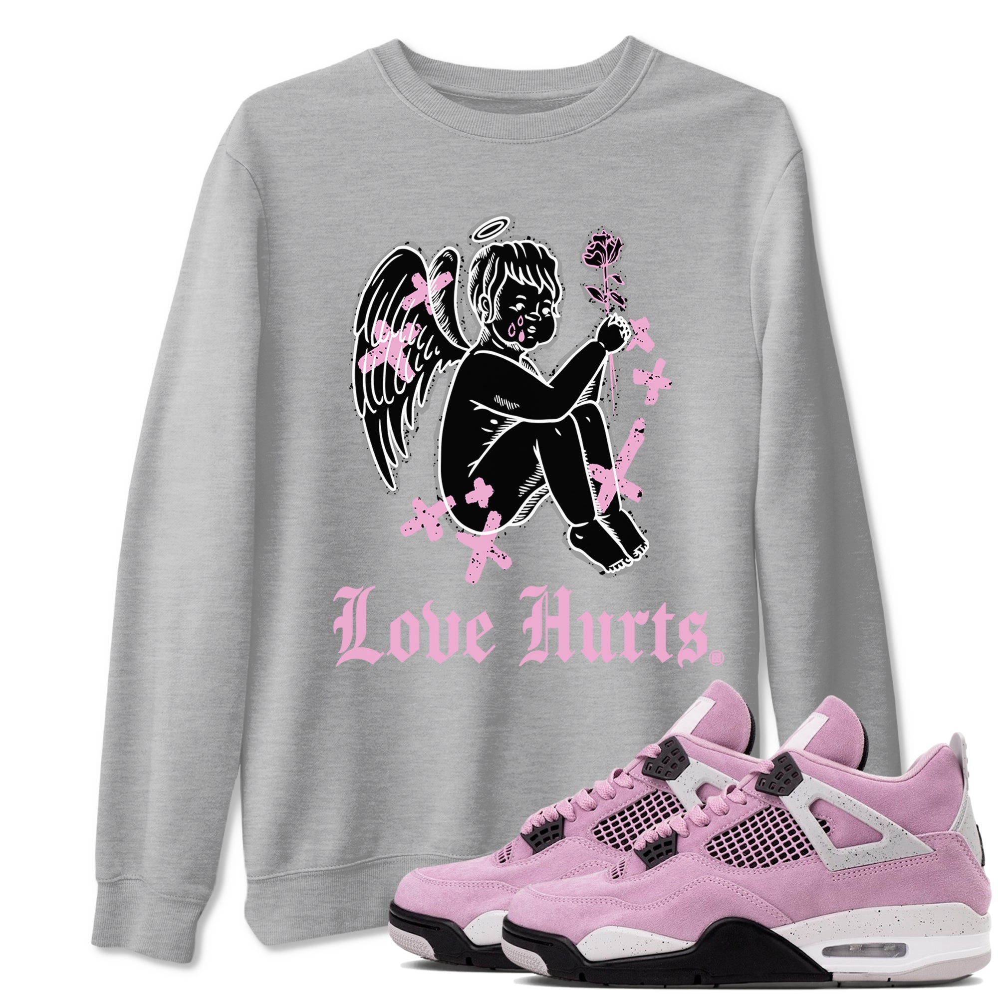 Love Hurts snkmatch Tees - Air Jordan 4 Orchid