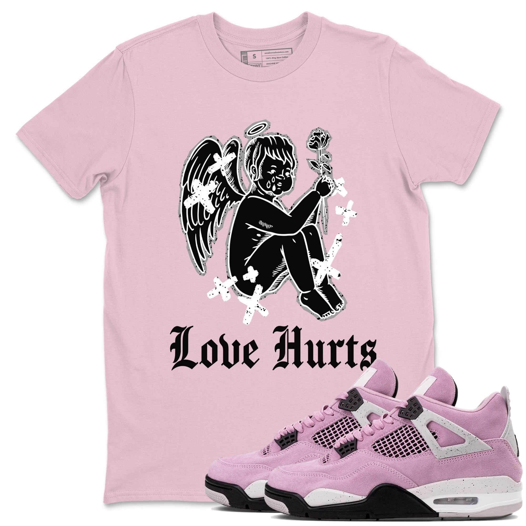 Love Hurts snkmatch Tees - Air Jordan 4 Orchid