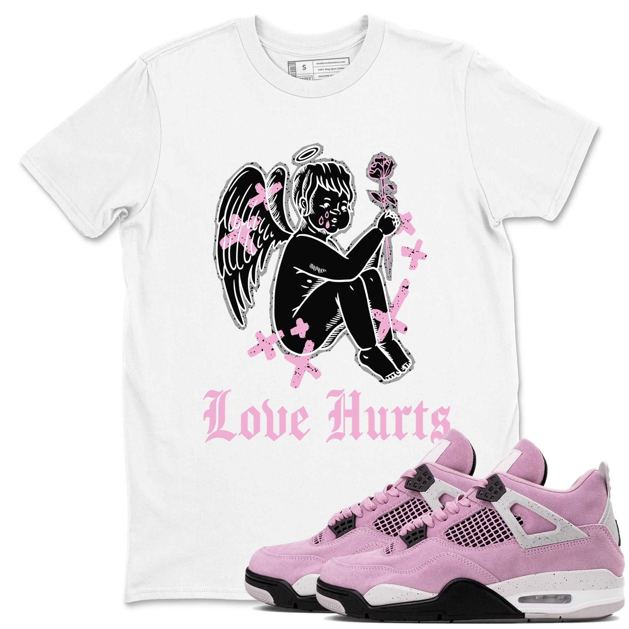 Love Hurts snkmatch Tees - Air Jordan 4 Orchid