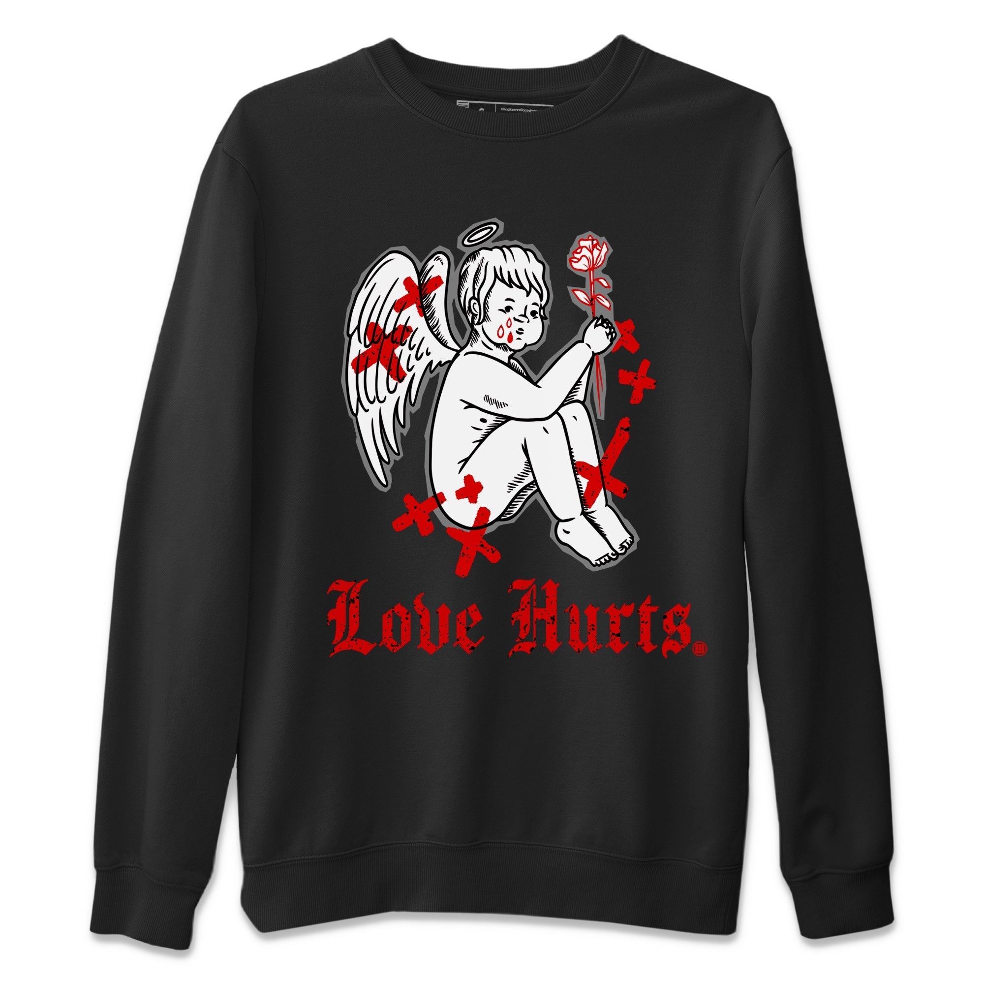 Love Hurts Unisex Tops - Air Jordan 4 Red Cement