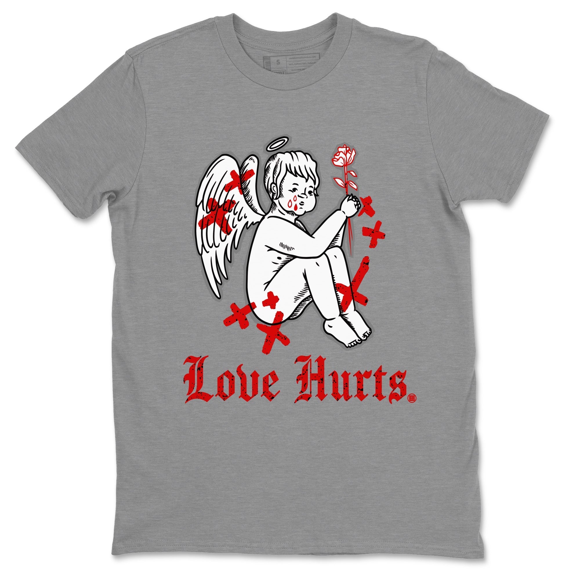 Love Hurts Unisex Tops - Air Jordan 4 Red Cement