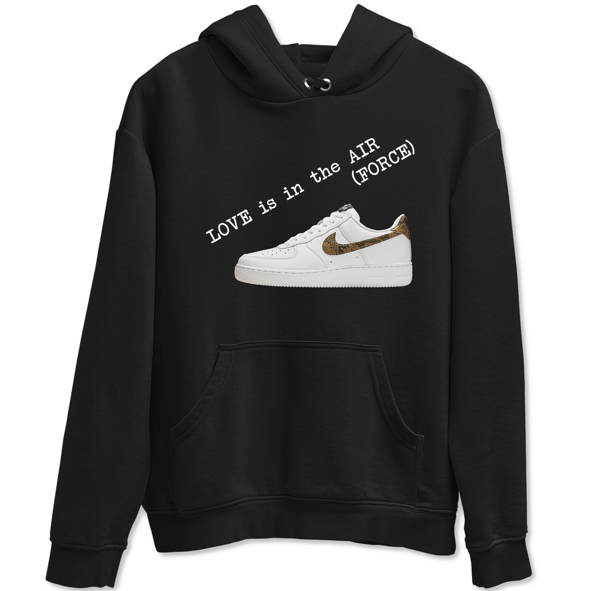 Love In The Air snkmatch Tees - Air Force 1 Ivory Snake