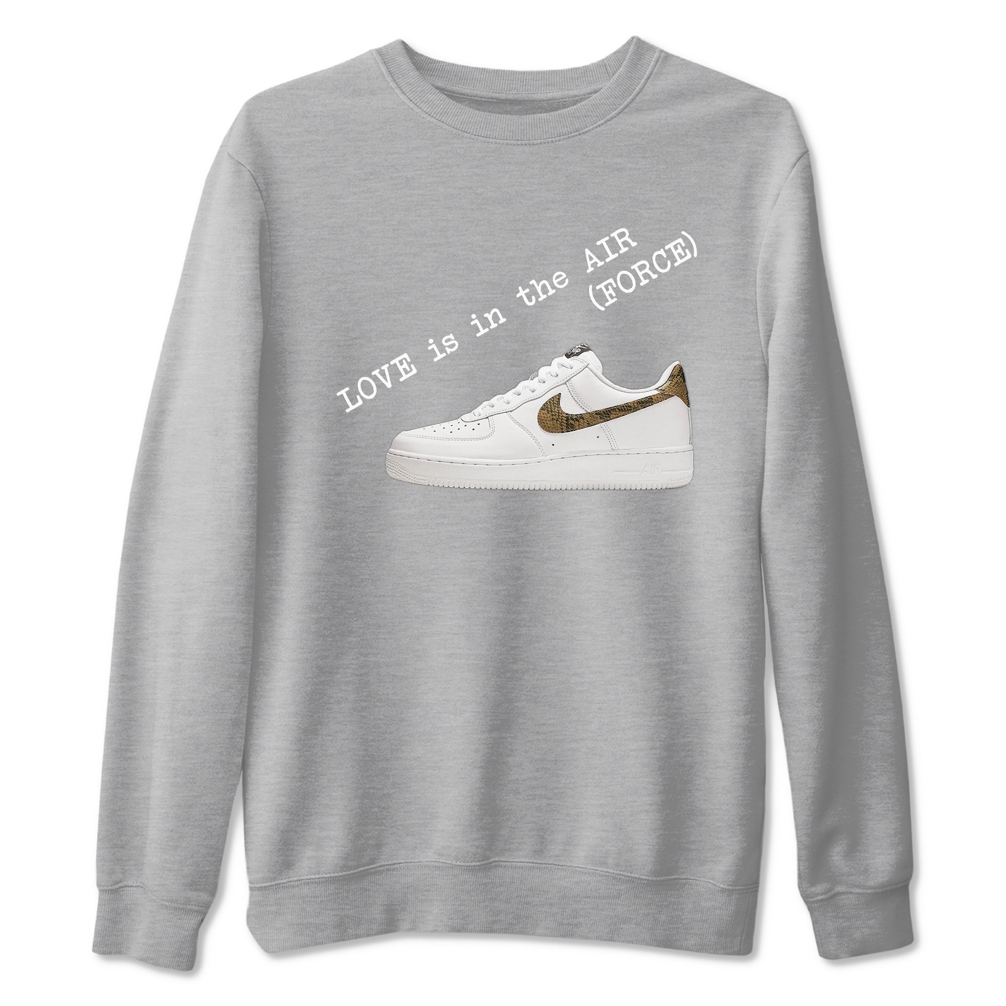 Love In The Air snkmatch Tees - Air Force 1 Ivory Snake