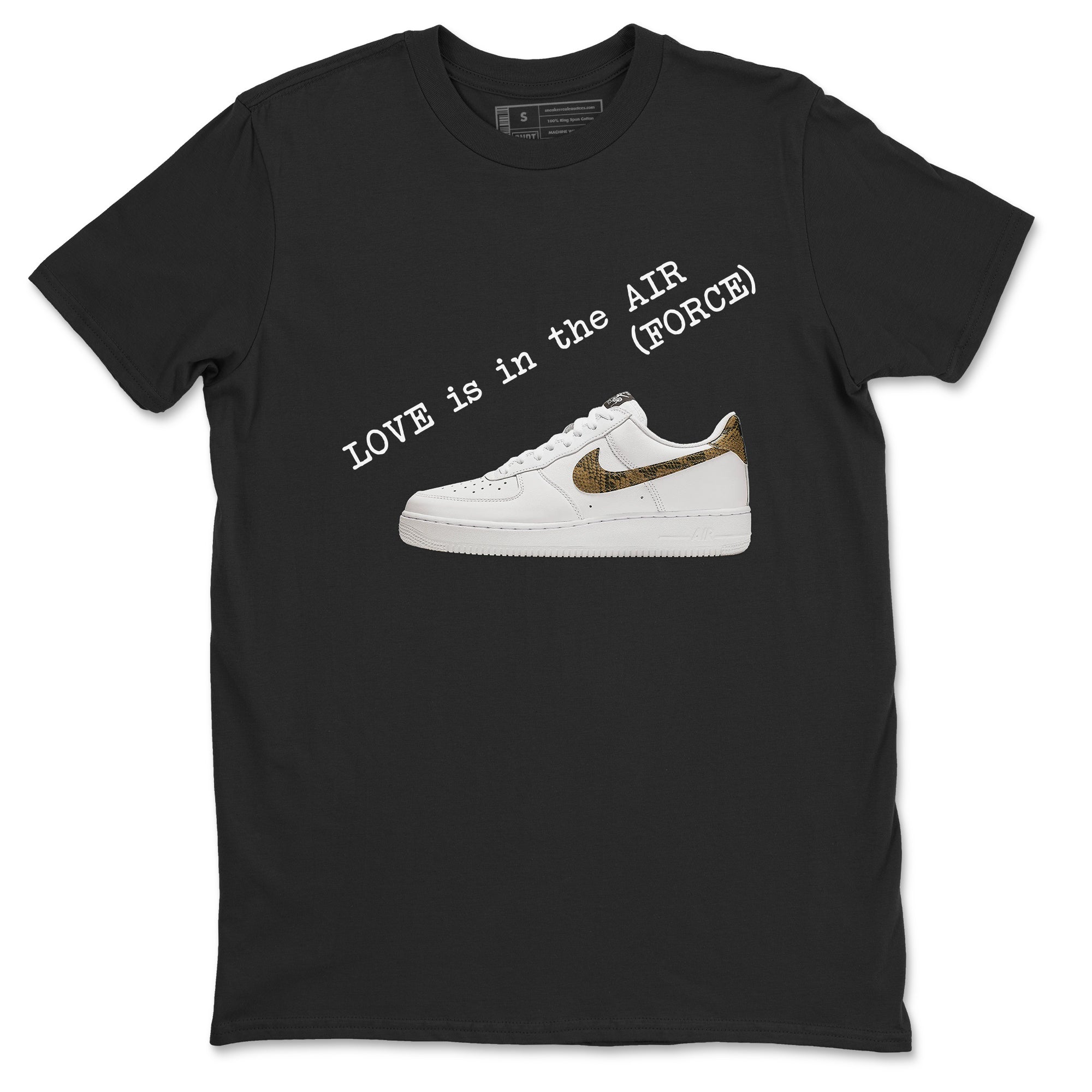 Love In The Air snkmatch Tees - Air Force 1 Ivory Snake