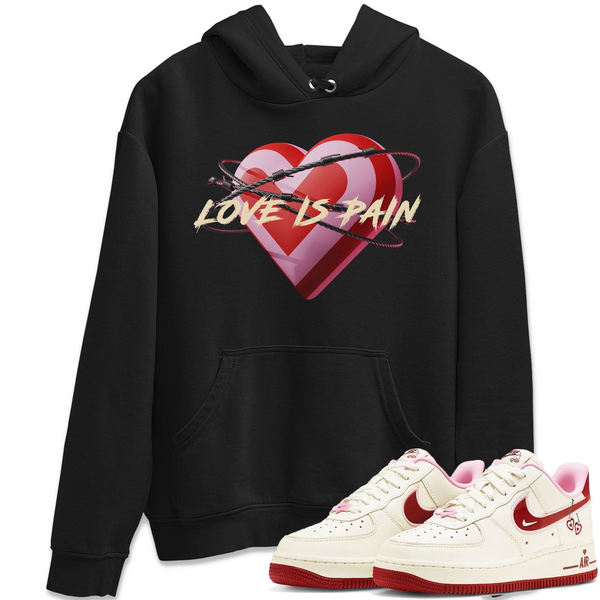 Love Is Pain Unisex Tops - Air Force 1 Valentines Day