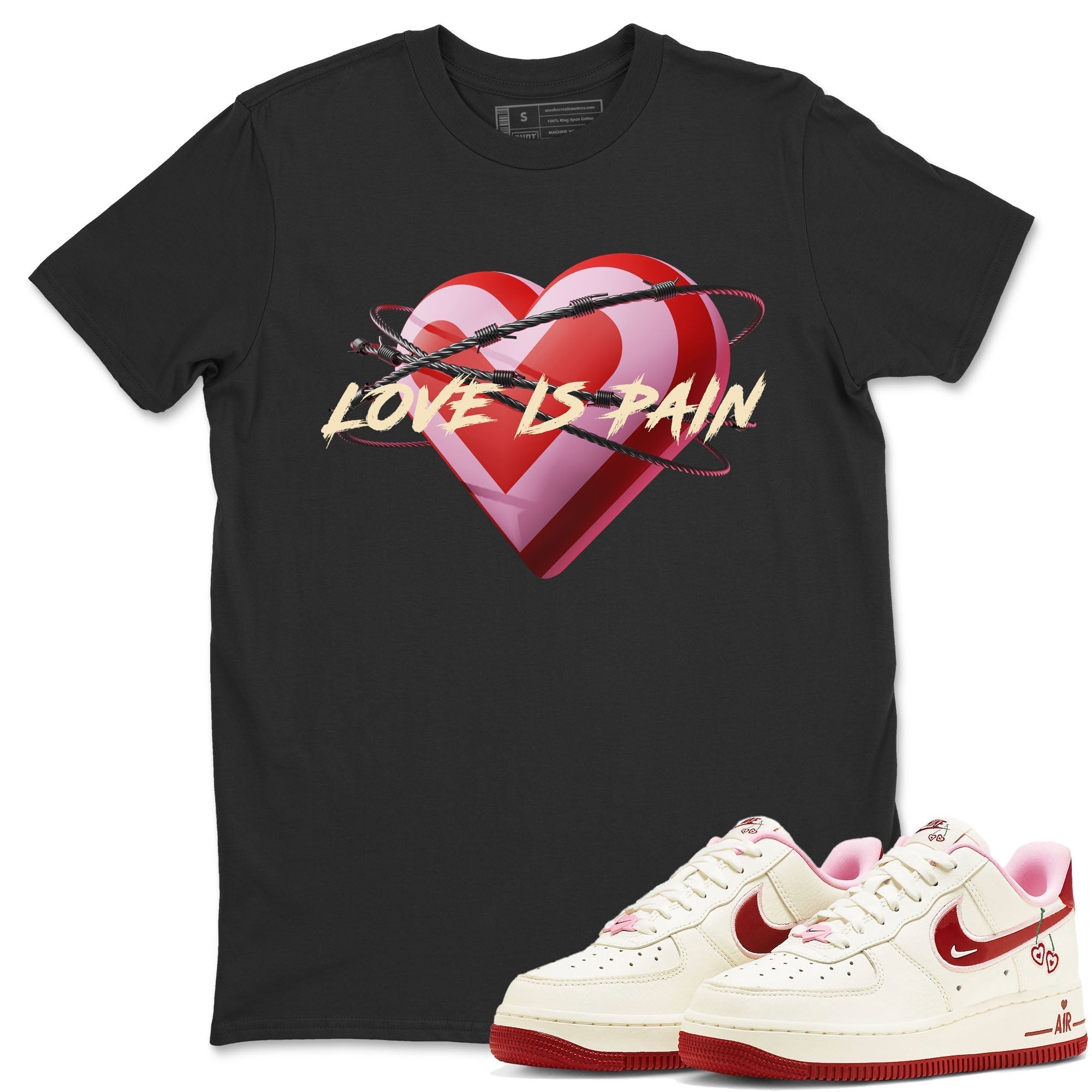 Love Is Pain Unisex Tops - Air Force 1 Valentines Day