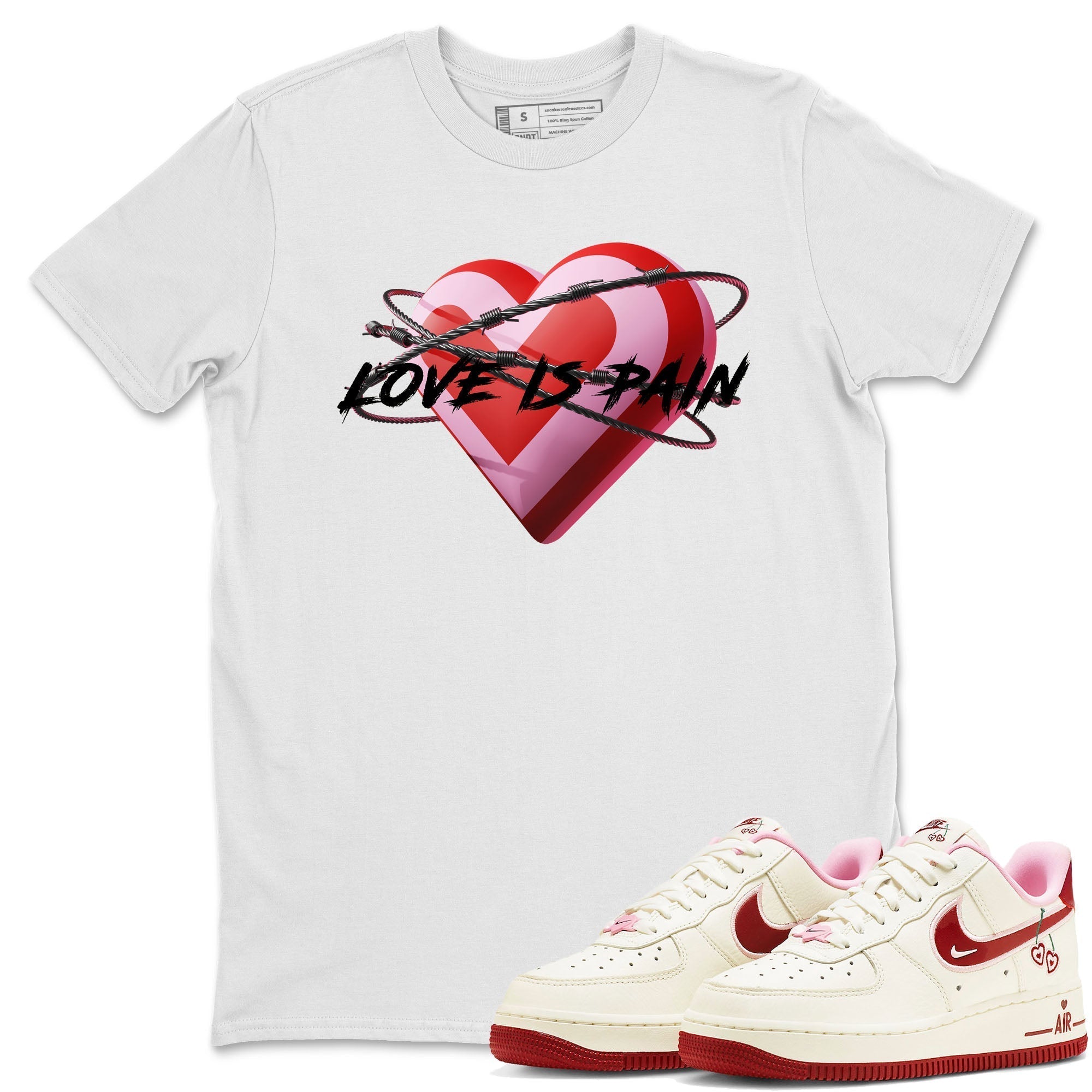 Love Is Pain Unisex Tops - Air Force 1 Valentines Day