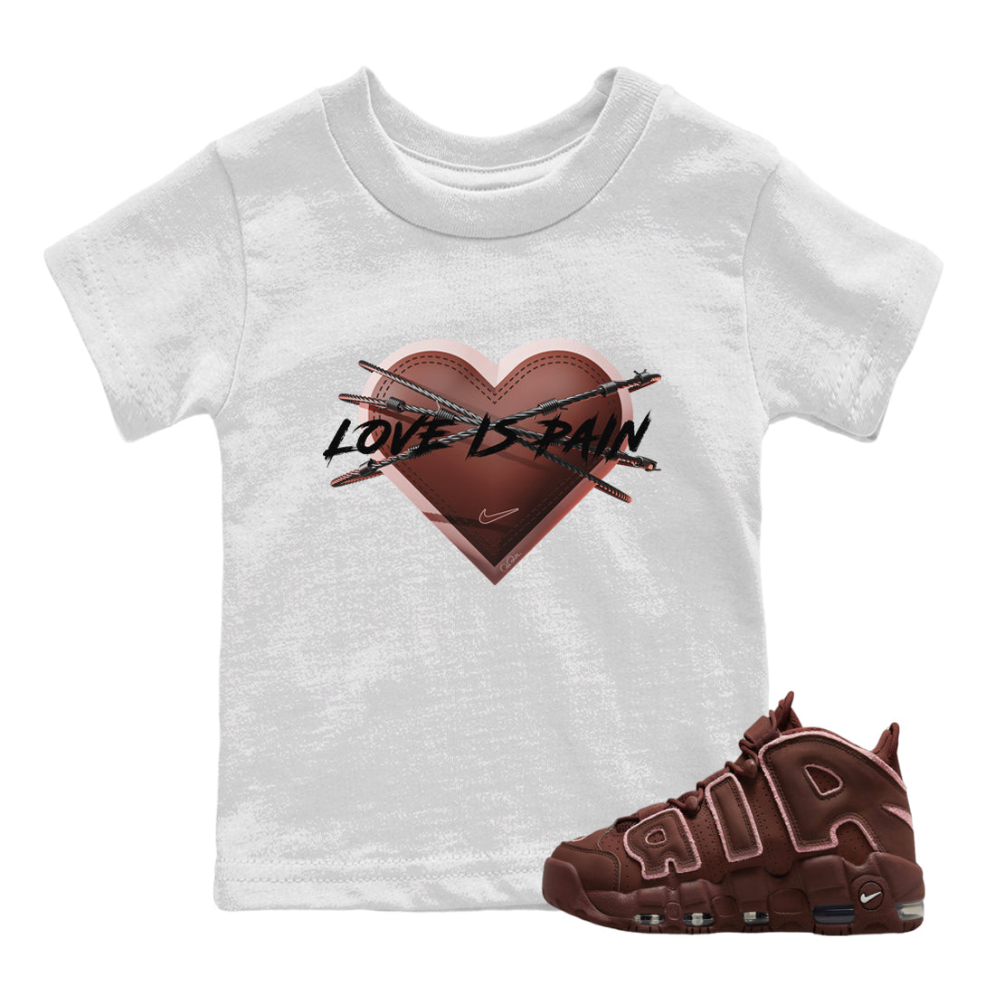 Love is Pain Kids Tops - Air More Uptempo Valentines Day