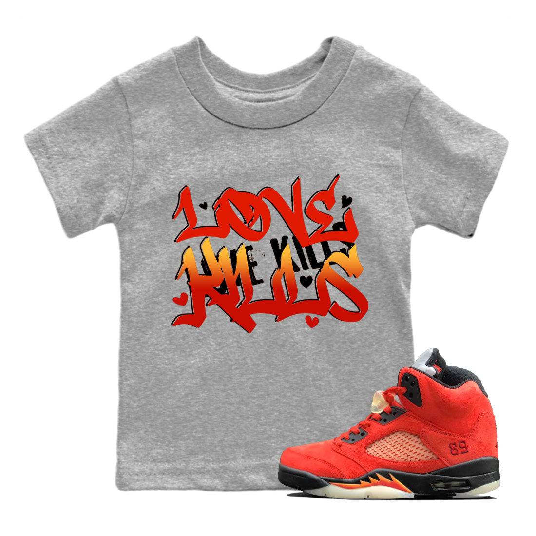 Love Kills Kids Tops - Air Jordan 5 Mars For Her