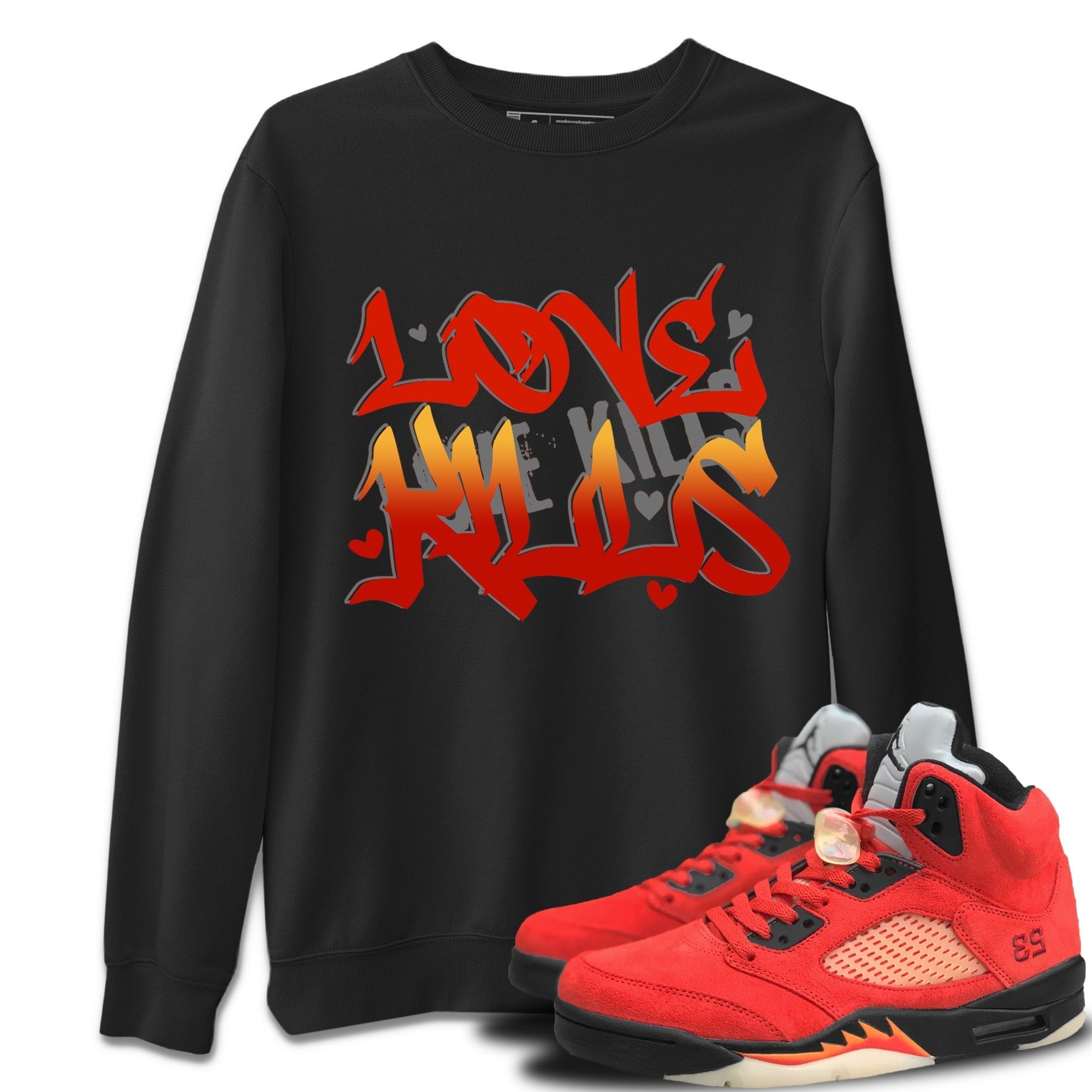 Love Kills Unisex Tops - Air Jordan 5 Mars For Her