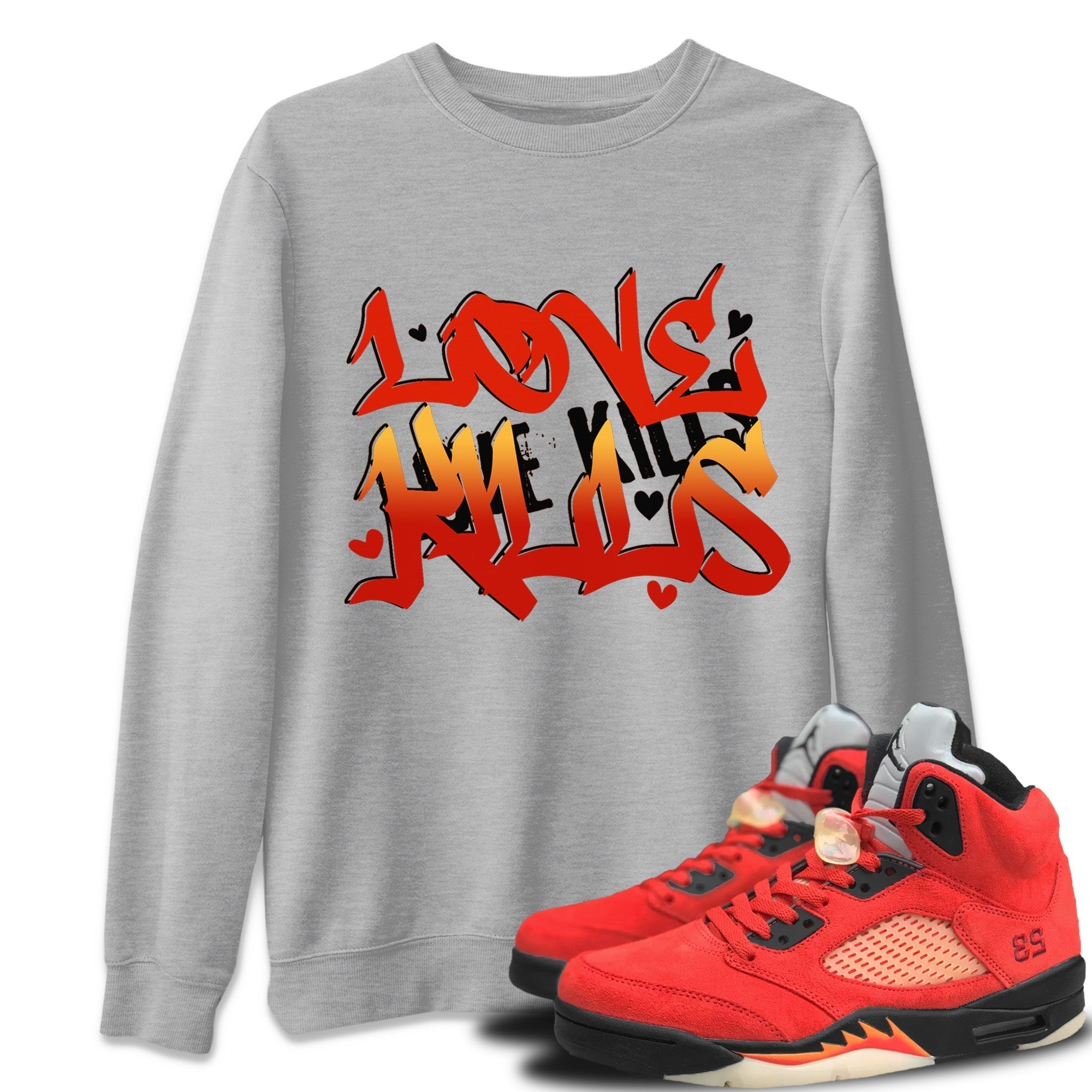 Love Kills Unisex Tops - Air Jordan 5 Mars For Her