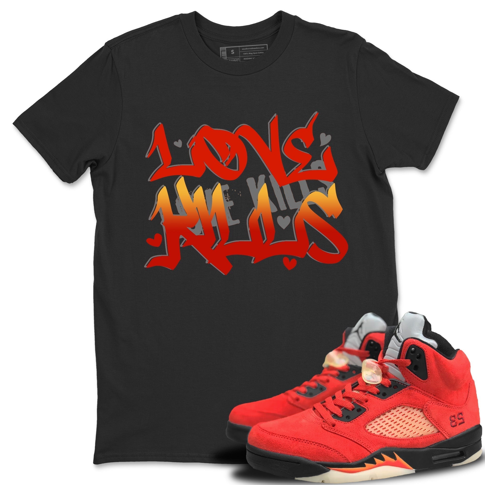 Love Kills Unisex Tops - Air Jordan 5 Mars For Her