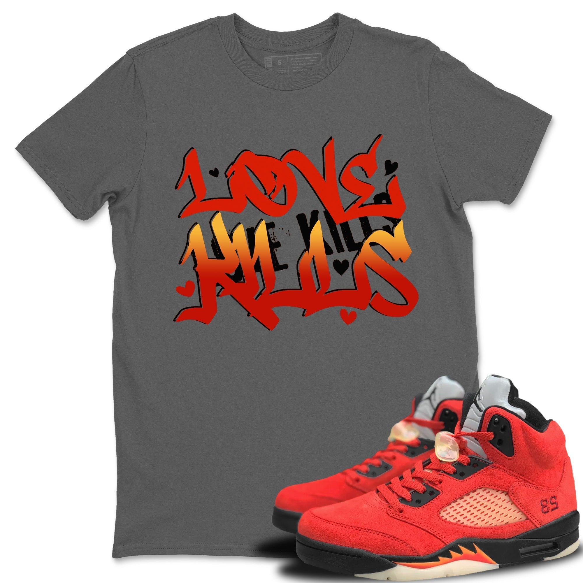 Love Kills Unisex Tops - Air Jordan 5 Mars For Her