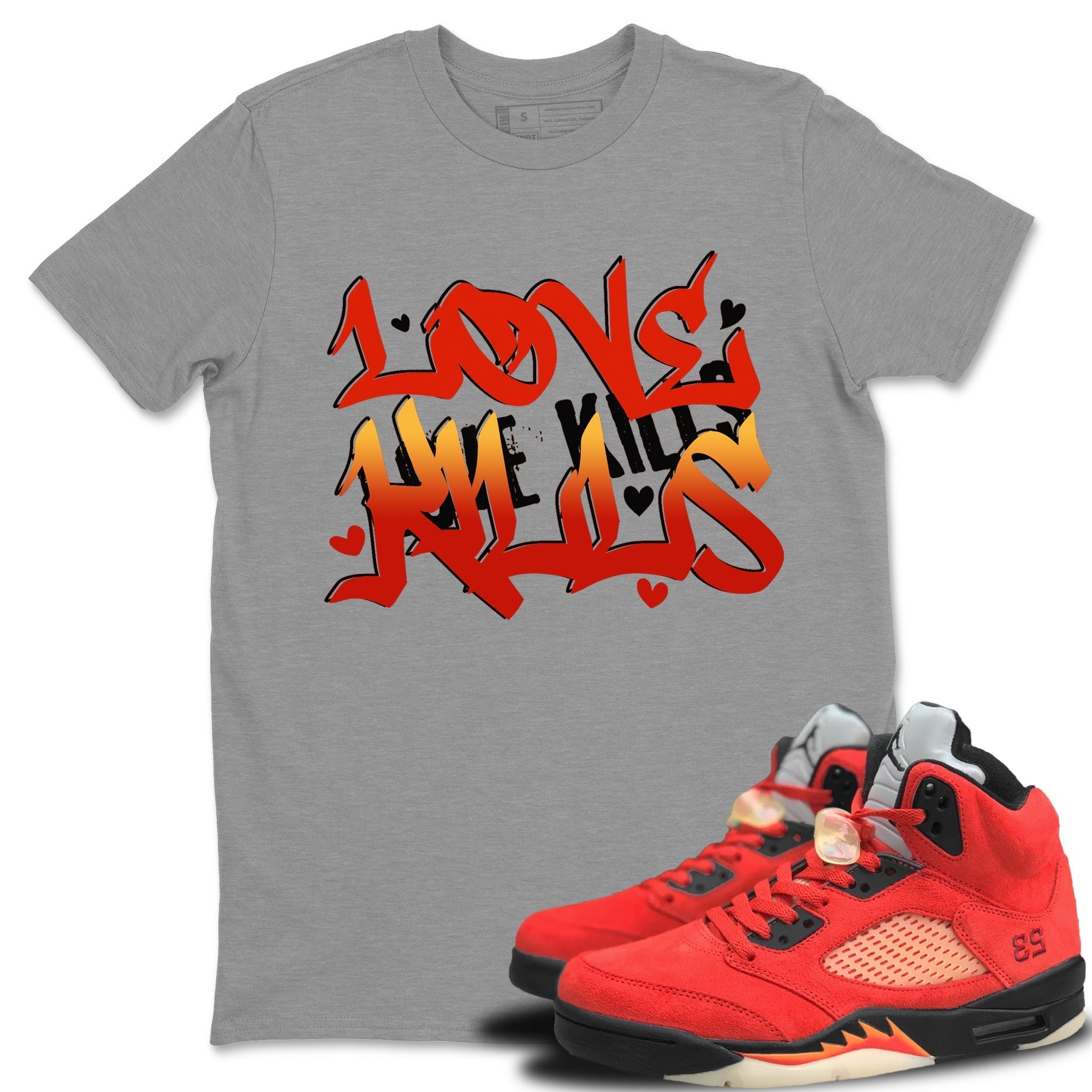 Love Kills Unisex Tops - Air Jordan 5 Mars For Her