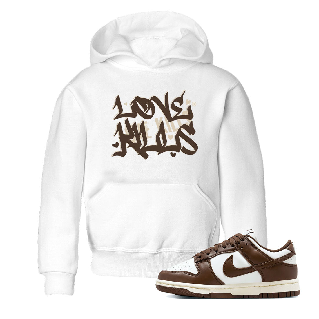 Love Kills snkmatch Tee Kids - Dunk Cacao Wow