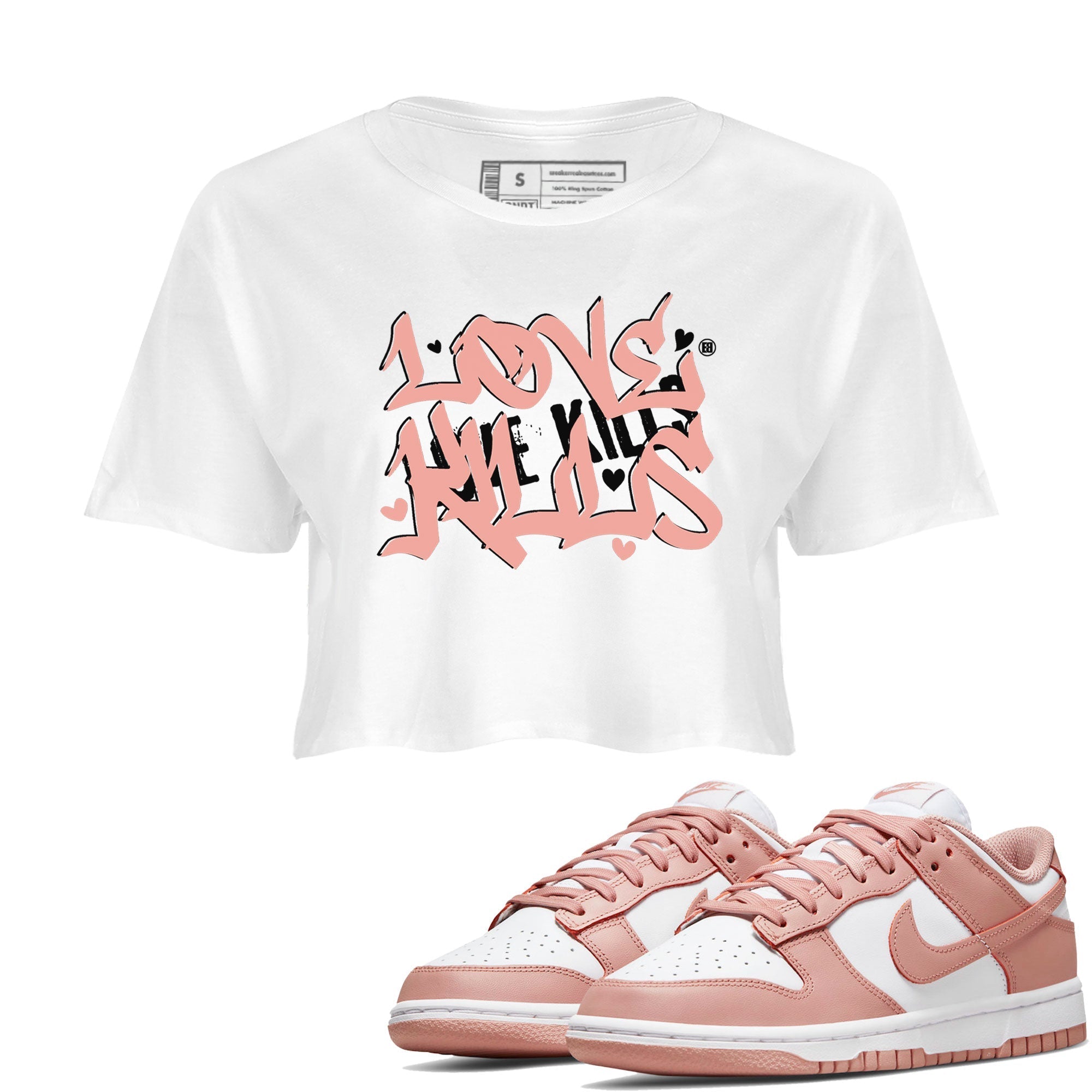 Love Kills snkmatch Women's Top - Dunk Rose Whisper