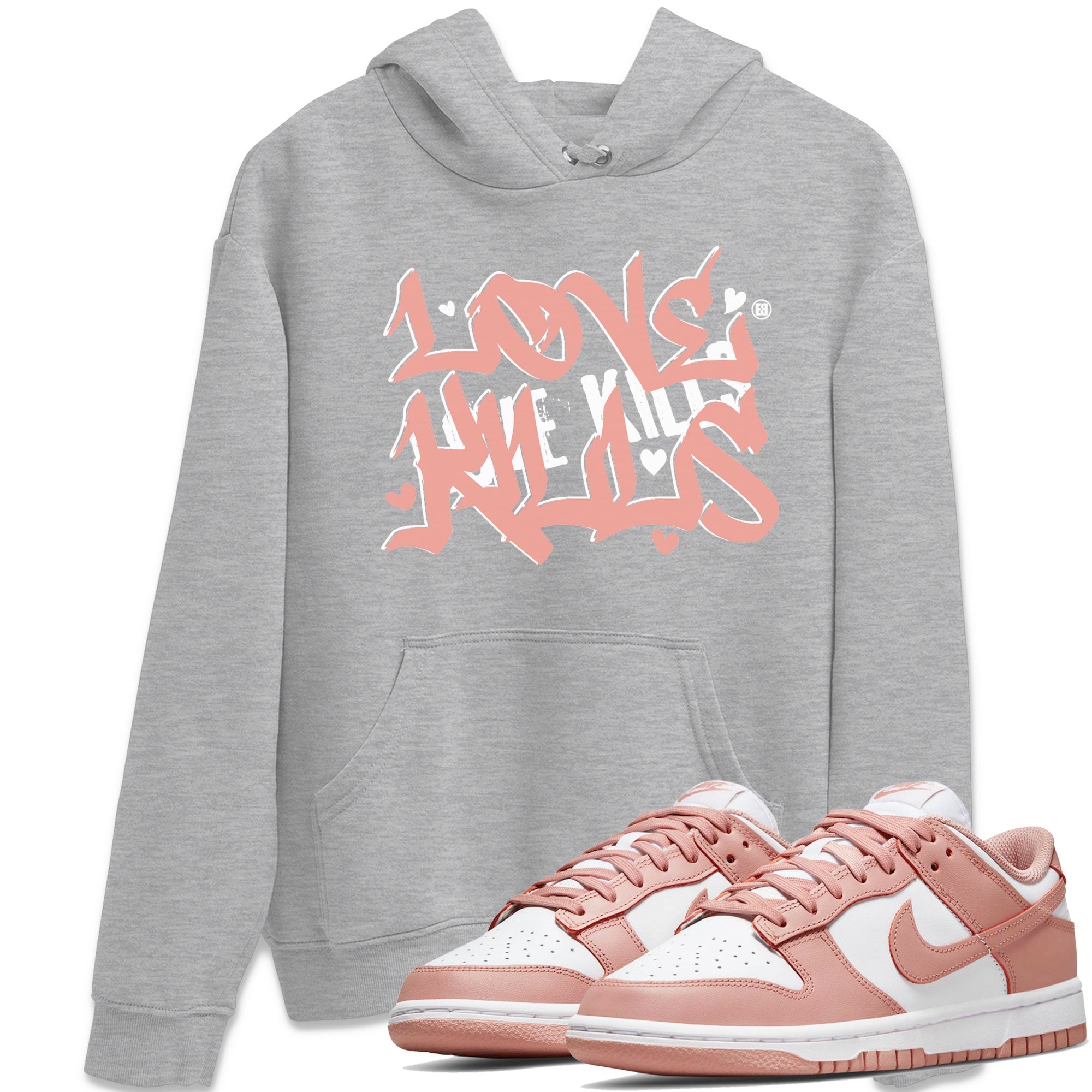 Love Kills snkmatch Tee - Dunk Rose Whisper