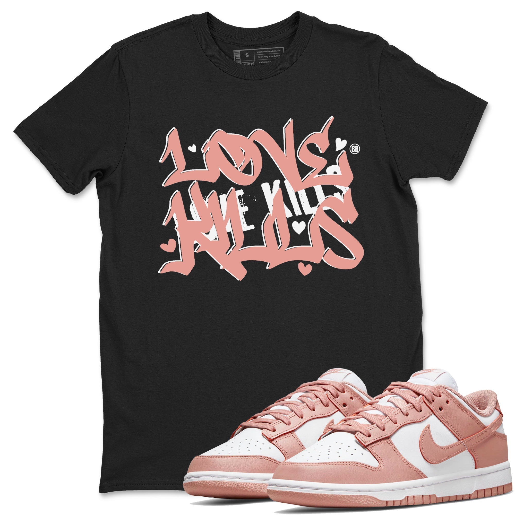 Love Kills snkmatch Tee - Dunk Rose Whisper