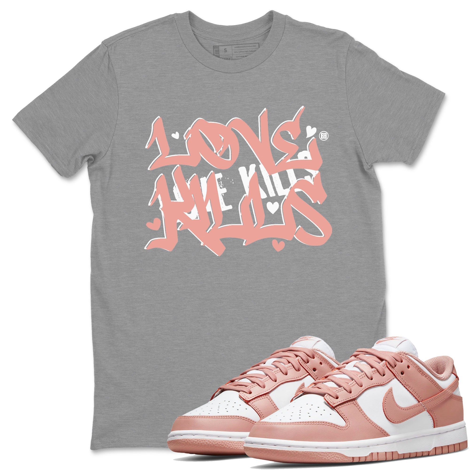 Love Kills snkmatch Tee - Dunk Rose Whisper