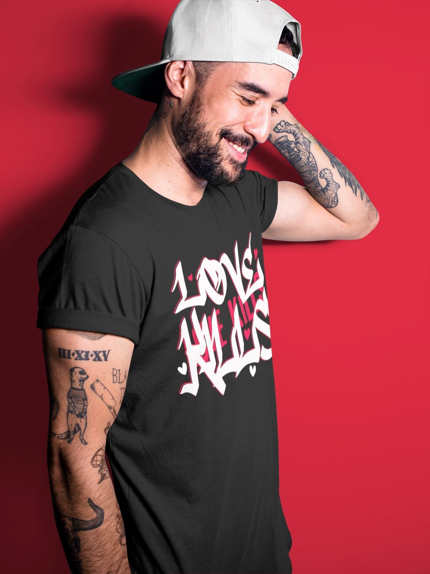Love Kills Unisex Tops - Air Jordan 1 Bred Patent